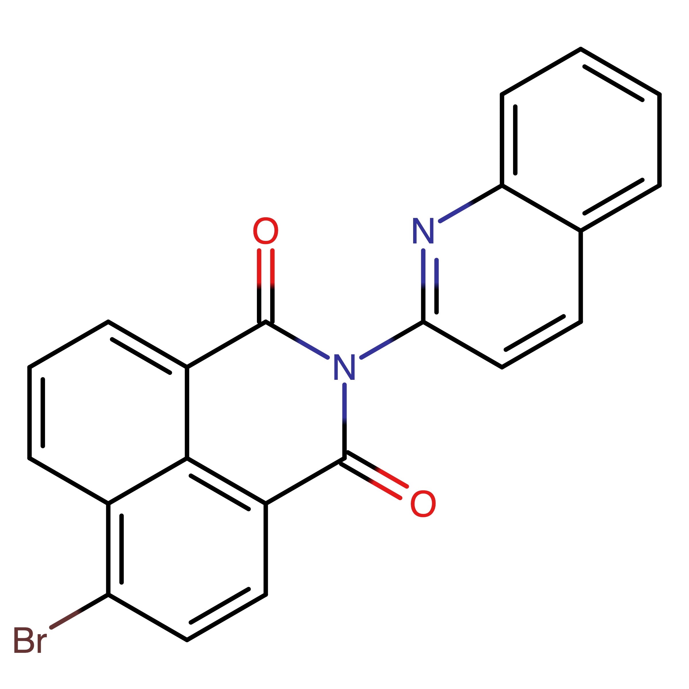 CAS RN 1026039-35-9 | 6-Bromo-2-quinolin-2-ylbenzo[de]isoquinoline-1,3-dione
