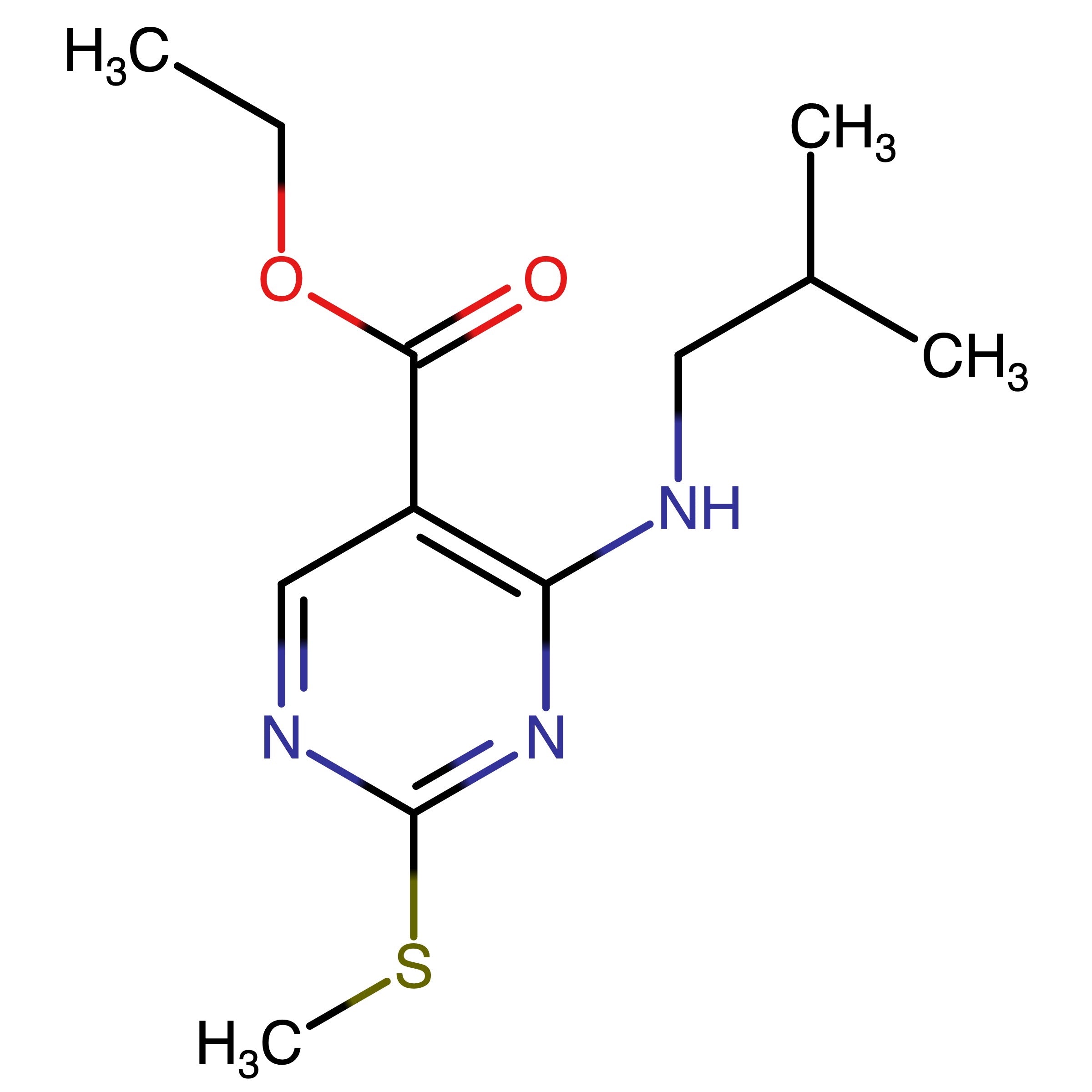 CAS RN 1027013-37-1 | 4-(Isobutylamino)-2-(methylthio)pyrimidine-5-carboxylic acid ethyl ester