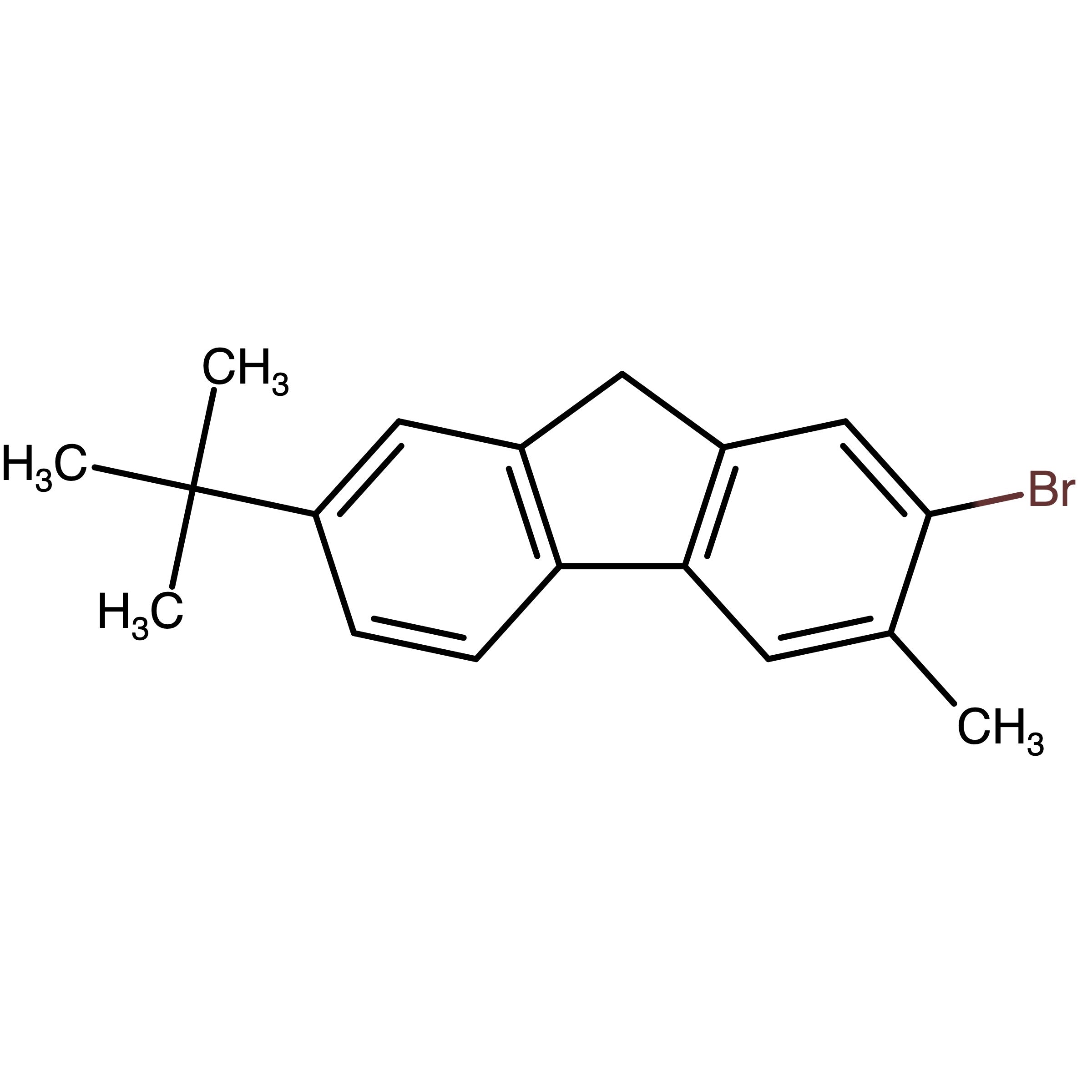 CAS RN 1047991-70-7 | 2-Bromo-7-tert-butyl-3-methyl-9H-fluorene