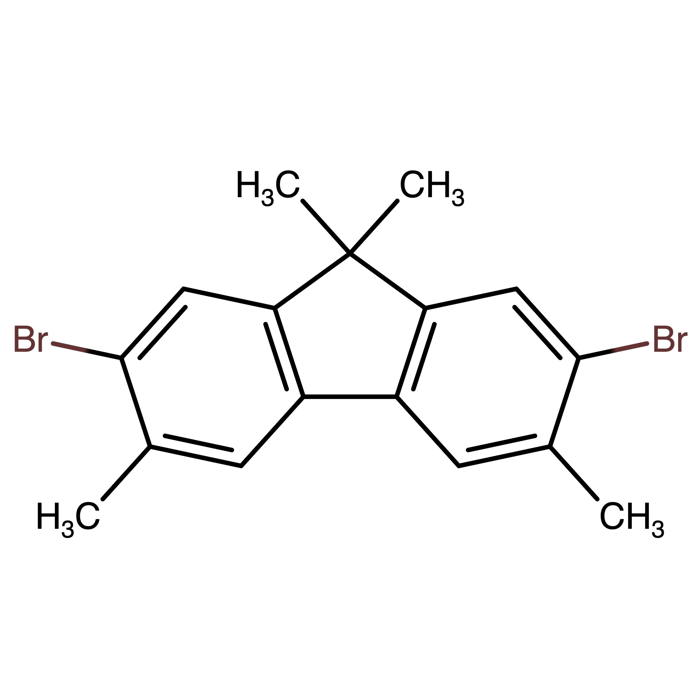 CAS RN 1047991-79-6 | [2,7-Dibromo-3,6,9,9-tetramethyl-9H-fluorene]