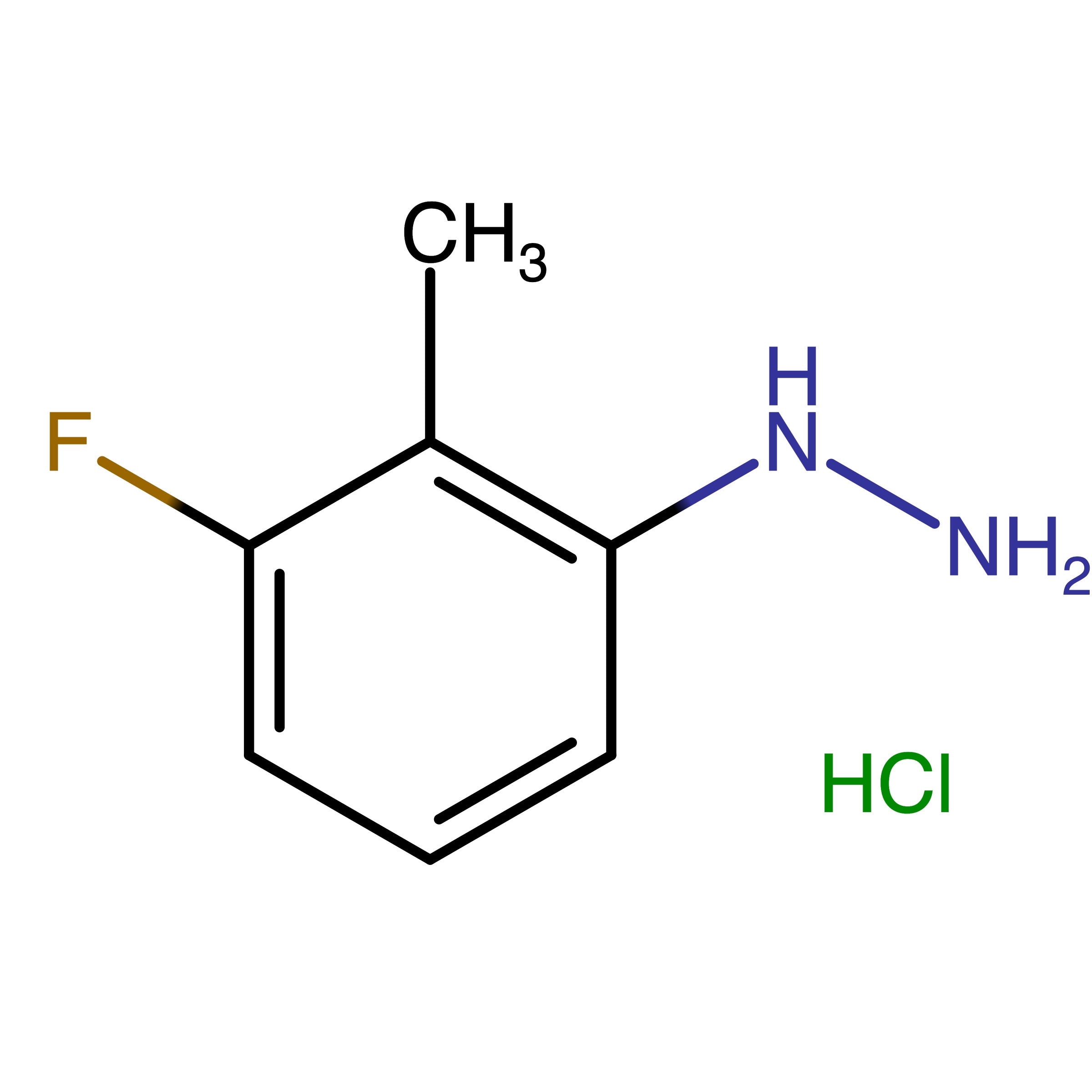 CAS RN 1059626-01-5 | 3-Fluoro-2-methylphenylhydrazine hydrochloride | MFCD06800755