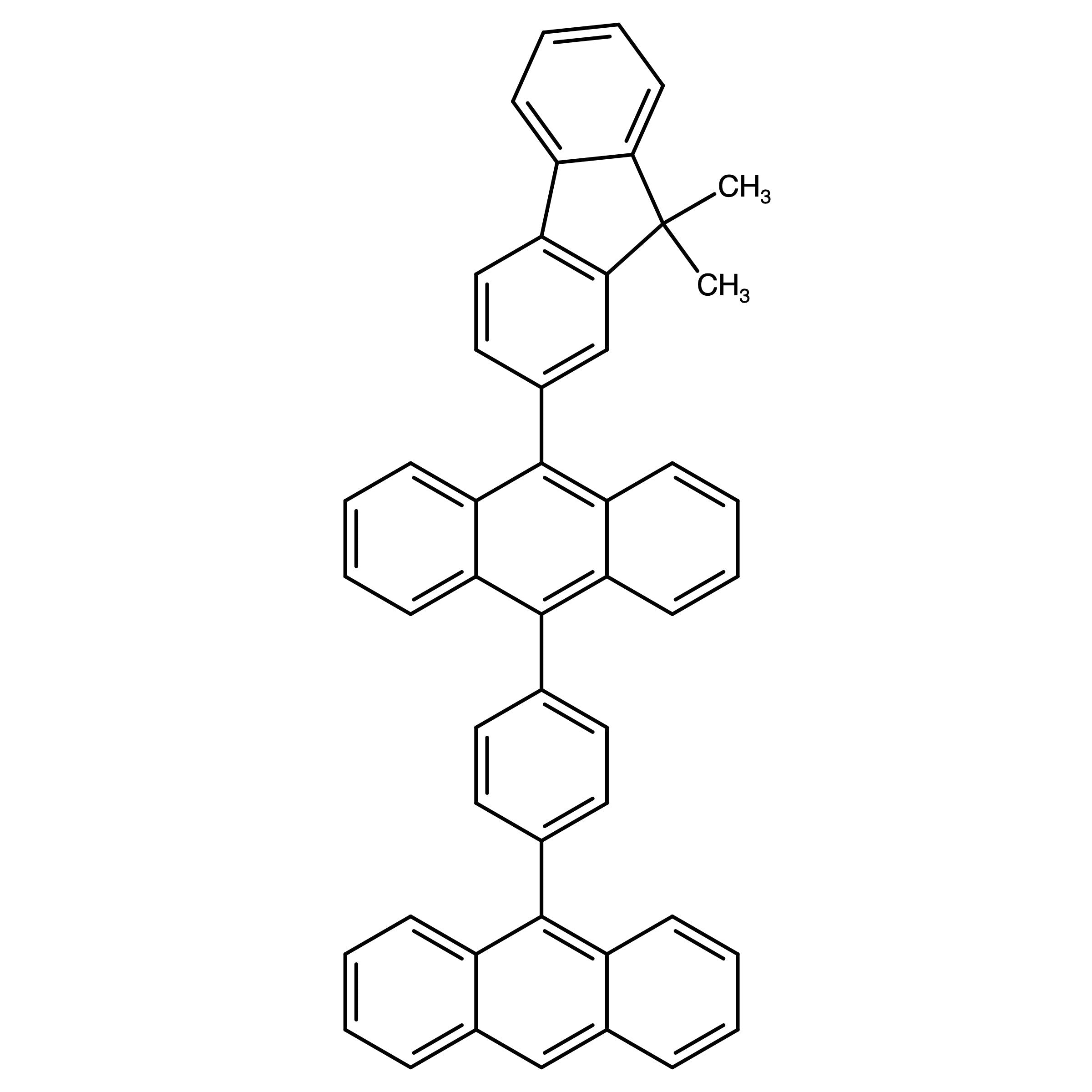 CAS RN 1062555-60-5 | 9-(4-Anthracen-9-ylphenyl)-10-(9,9-dimethylfluoren-2-yl)anthracene