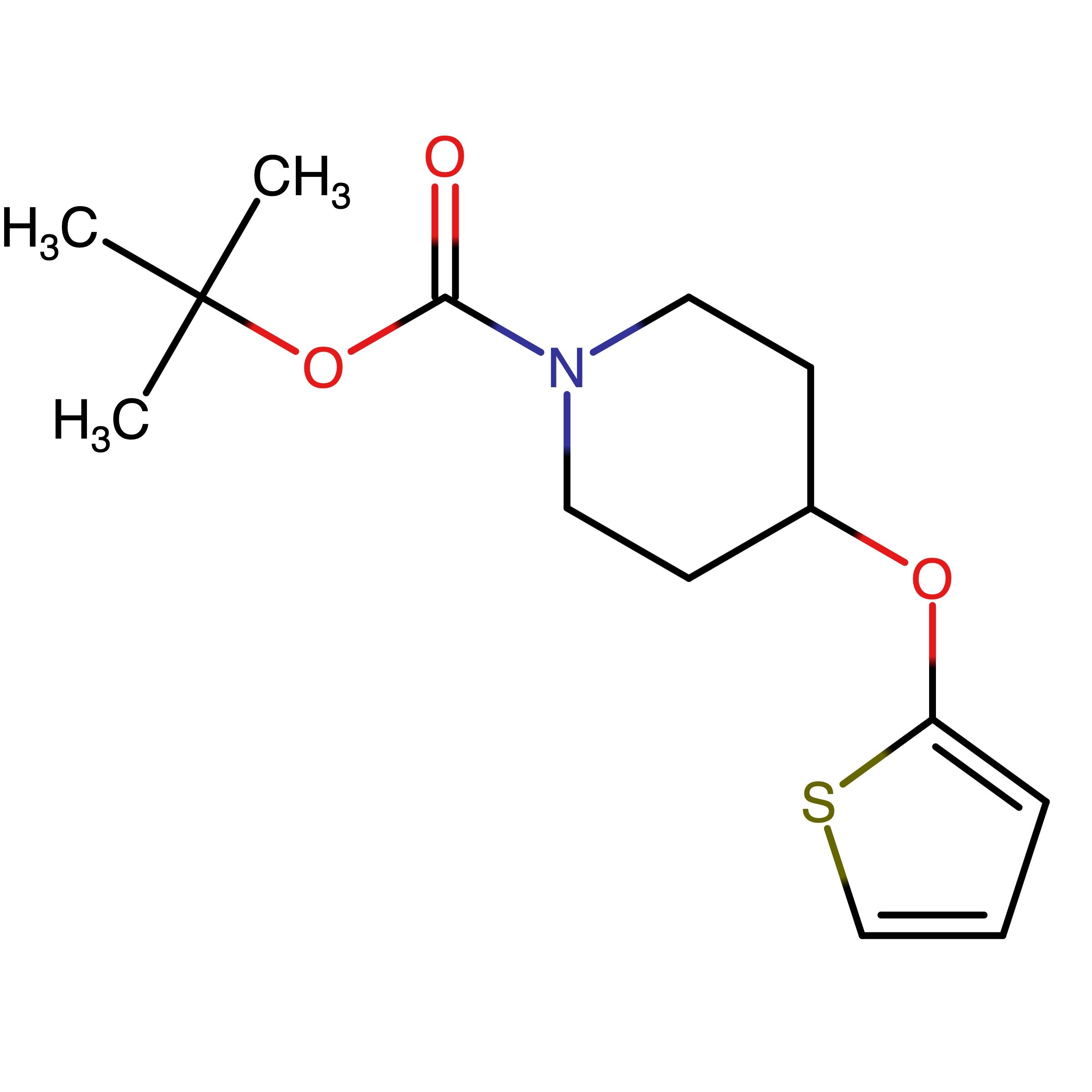 CAS RN 1071994-78-9 | Name: tert-Butyl 4-thiophen-2-yloxypiperidine-1-carboxylate