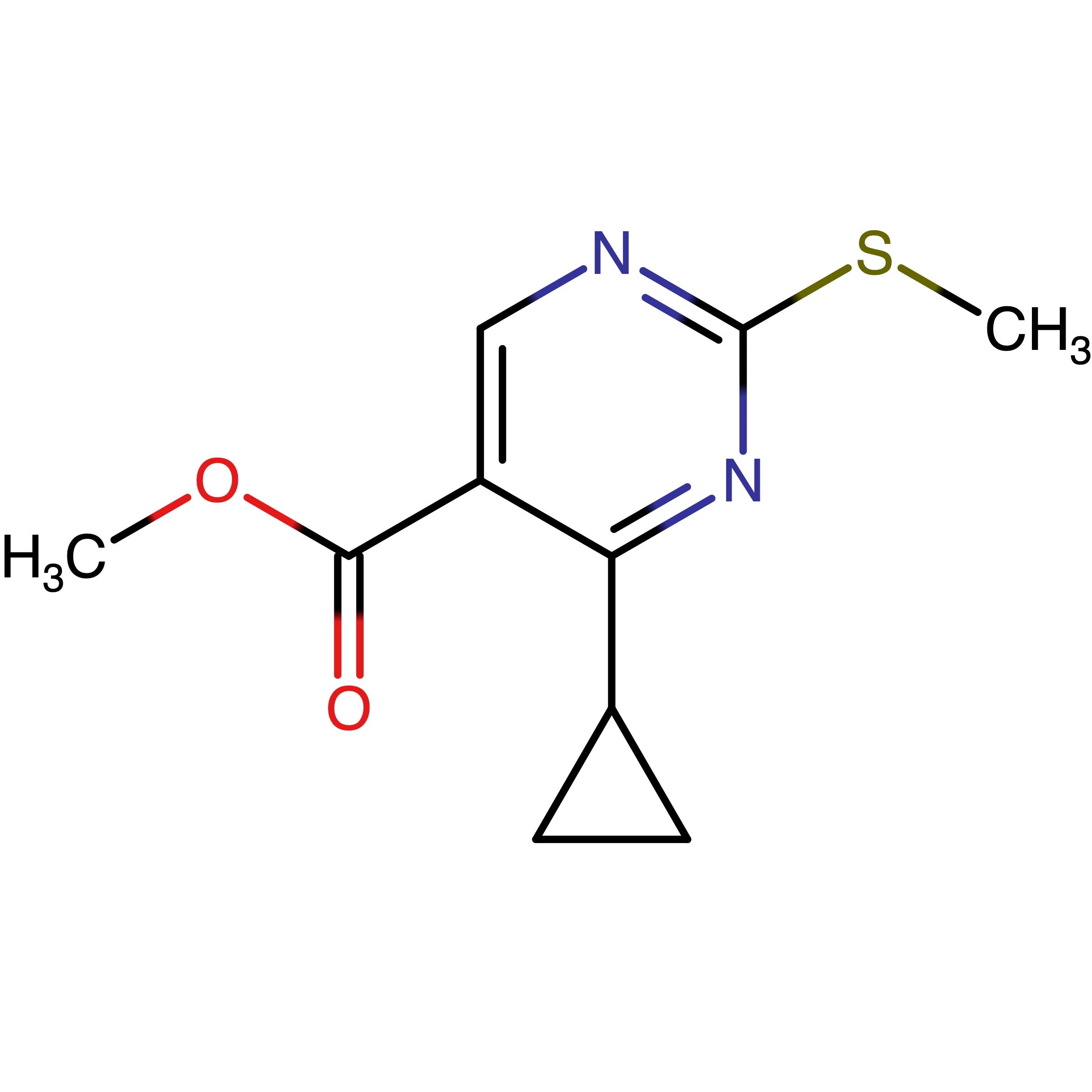 CAS RN 1072944-76-3 | Methyl 4-cyclopropyl-2-(methylthio)pyrimidine-5-carboxylate | MFCD11504925