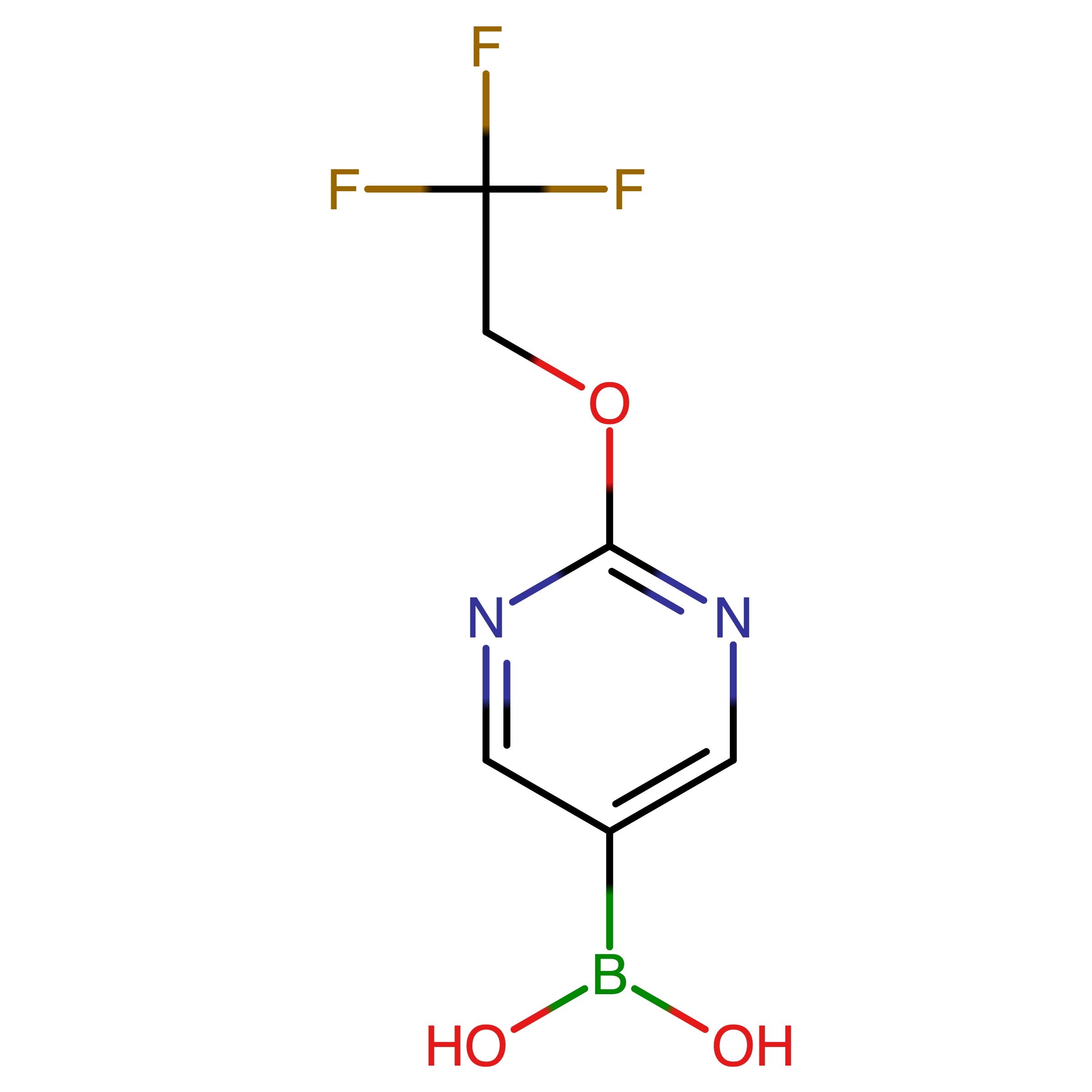 CAS RN 1086376-43-3 | (2-(2,2,2-Trifluoroethoxy)pyrimidin-5-yl)boronic acid | MFCD09864954