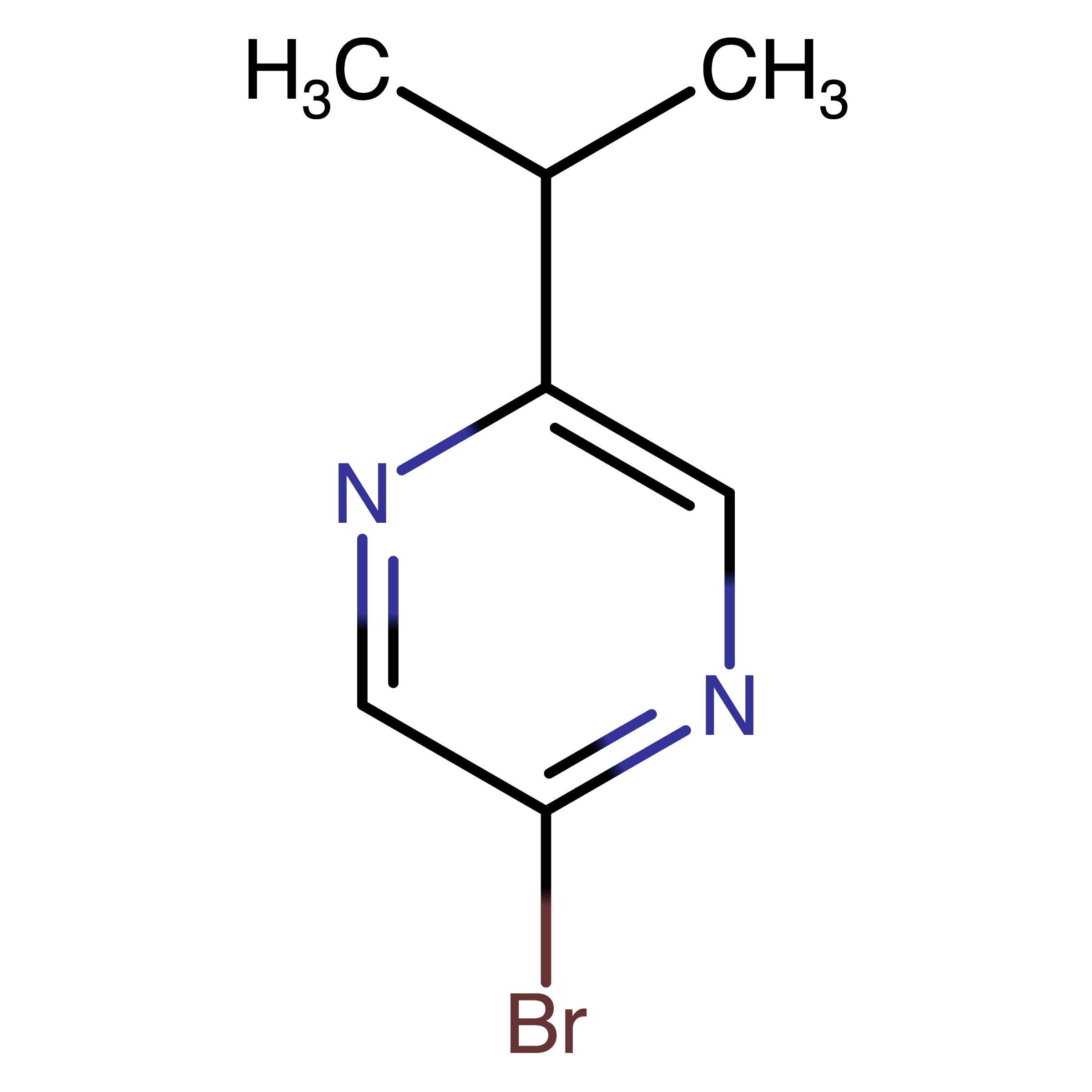 CAS RN 1086382-76-4 | 2-Bromo-5-isopropylpyrazine | MFCD11223429