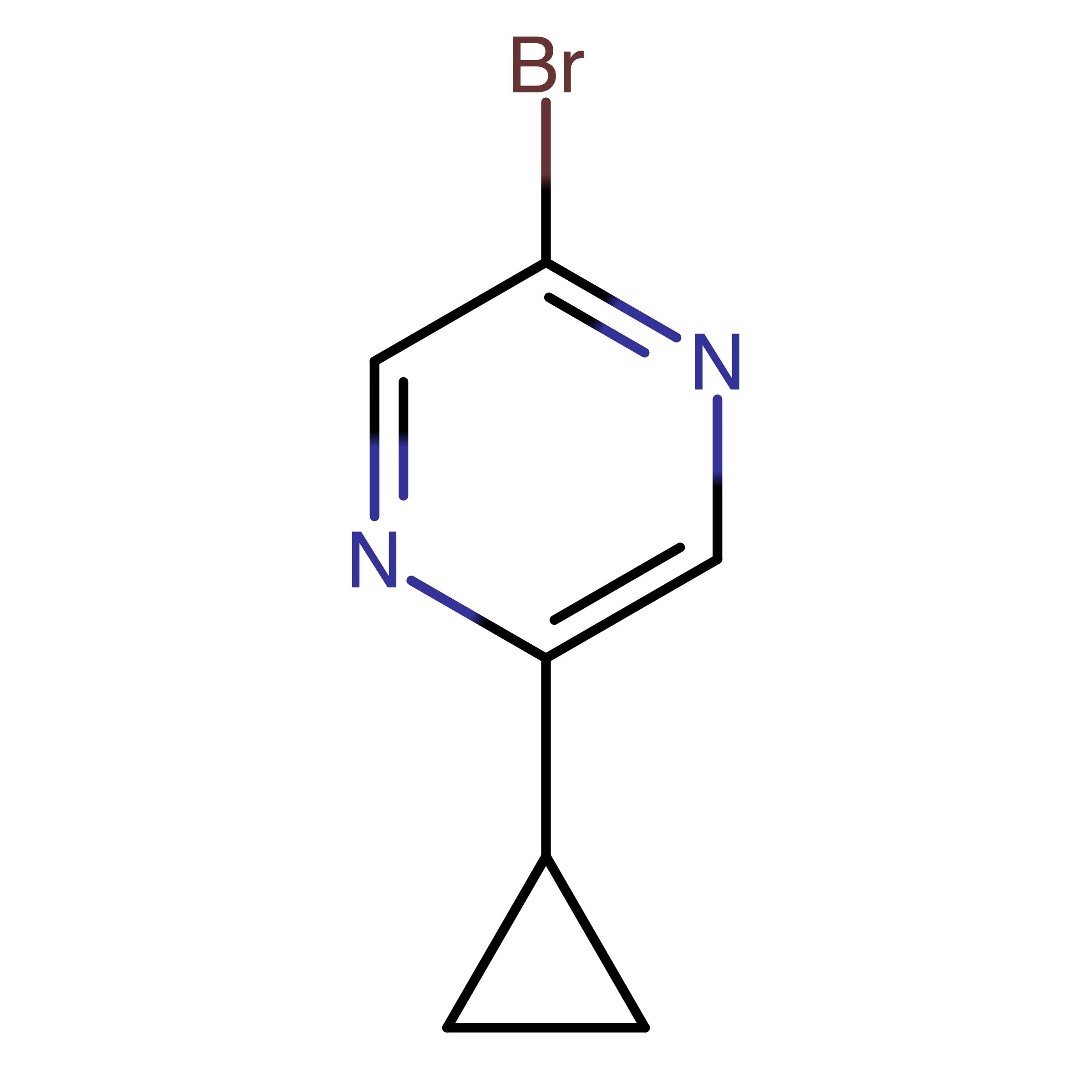 CAS RN 1086382-78-6 | 2-Bromo-5-cyclopropylpyrazine | MFCD11223431