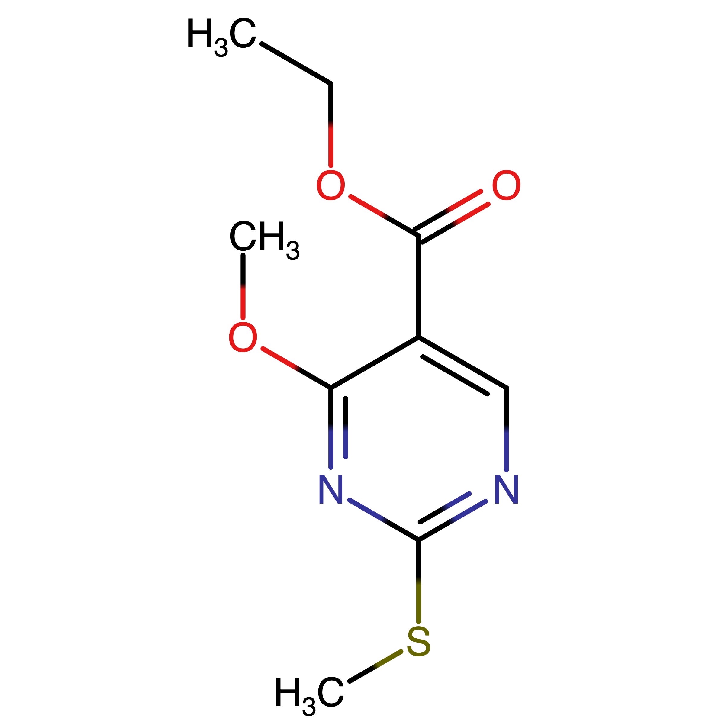 CAS RN 1092301-59-1 | Ethyl 4-methoxy-2-(methylthio)-pyrimidine-5-carboxylate | MFCD11557194