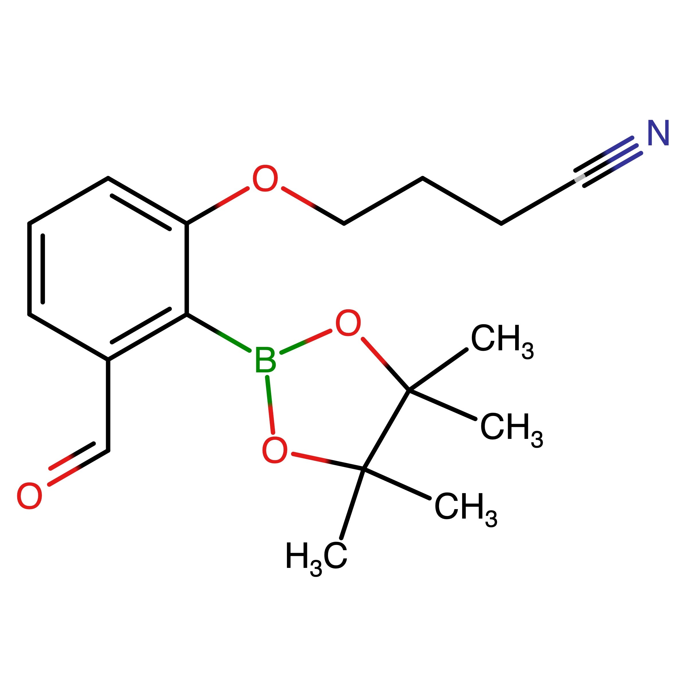 CAS RN 1093643-68-5 | 4-[3-Formyl-2-(4,4,5,5-tetramethyl-[1,3,2]dioxaborolan-2-yl)-phenoxy]-butyronitrile