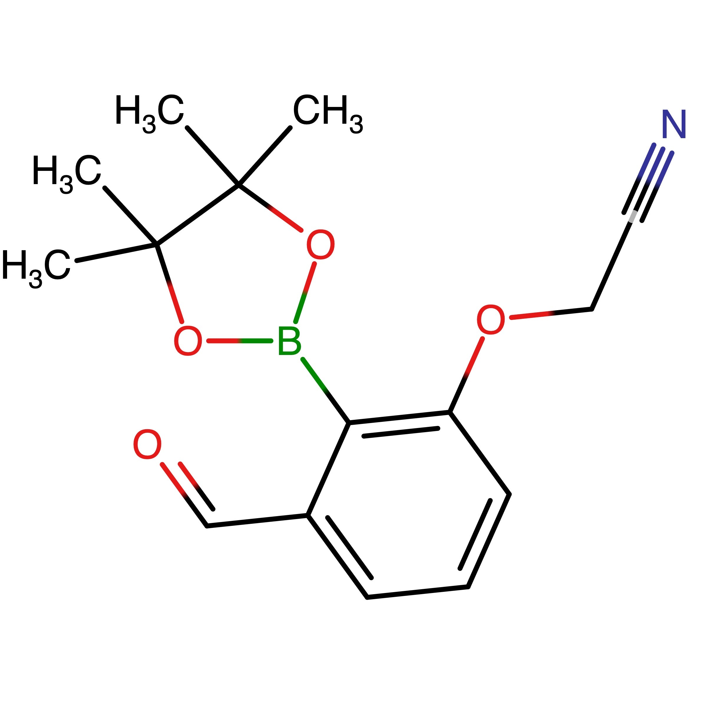 CAS RN 1093644-10-0 | 2-[3-Formyl-2-(4,4,5,5-tetramethyl[1,3,2]dioxaborolan-2-yl)phenoxy]acetonitrile