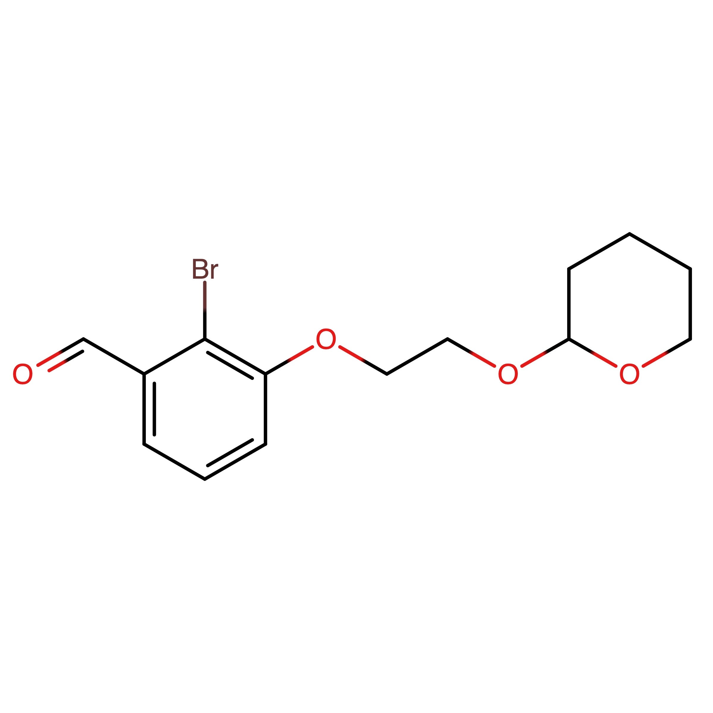 CAS RN 1093644-11-1 | 2-Bromo-3-(2-((tetrahydro-2H-pyran-2-yl)oxy)ethoxy)benzaldehyde