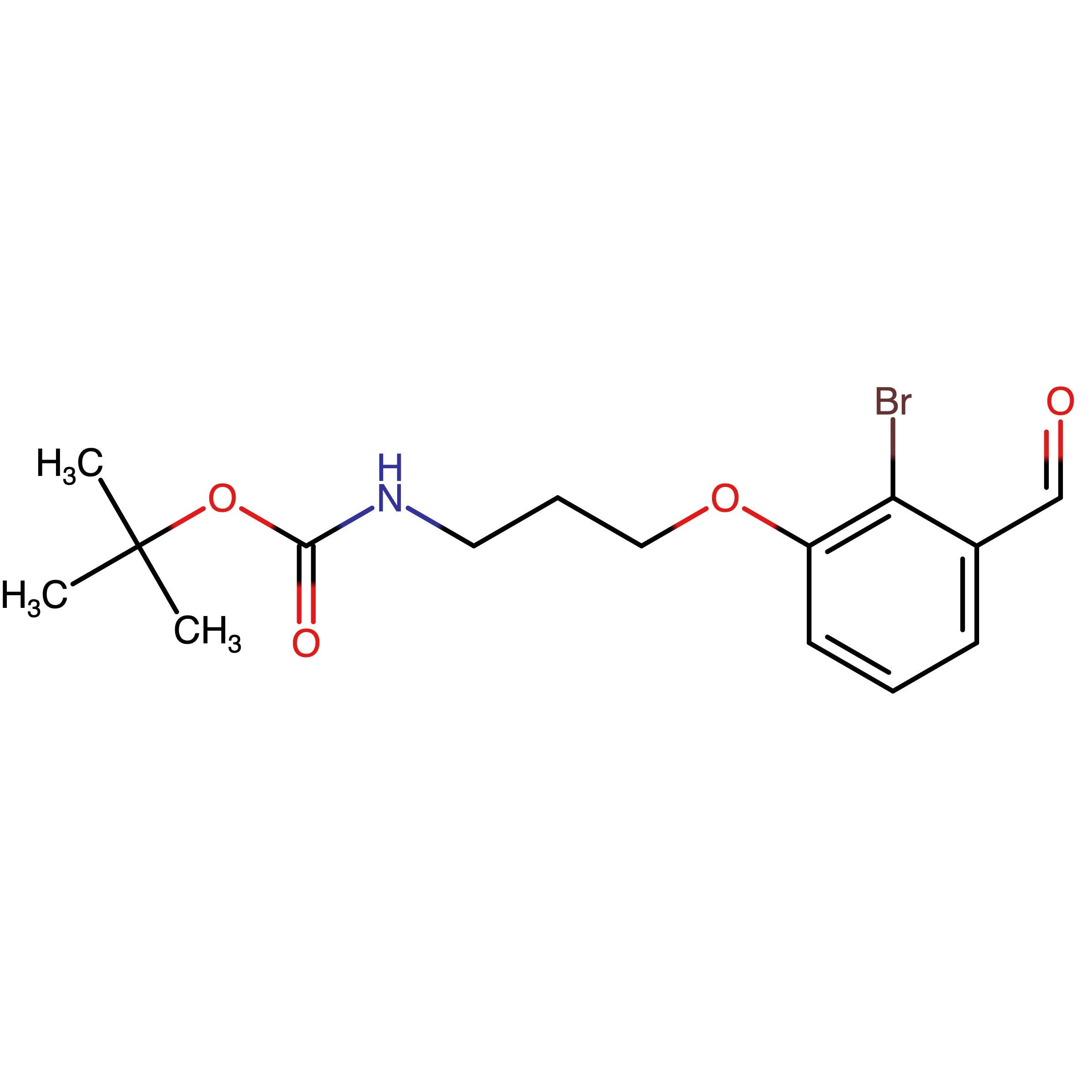CAS RN 1093644-31-5 | tert-Butyl 3-(2-bromo-3-formylphenoxy)propylcarbamate