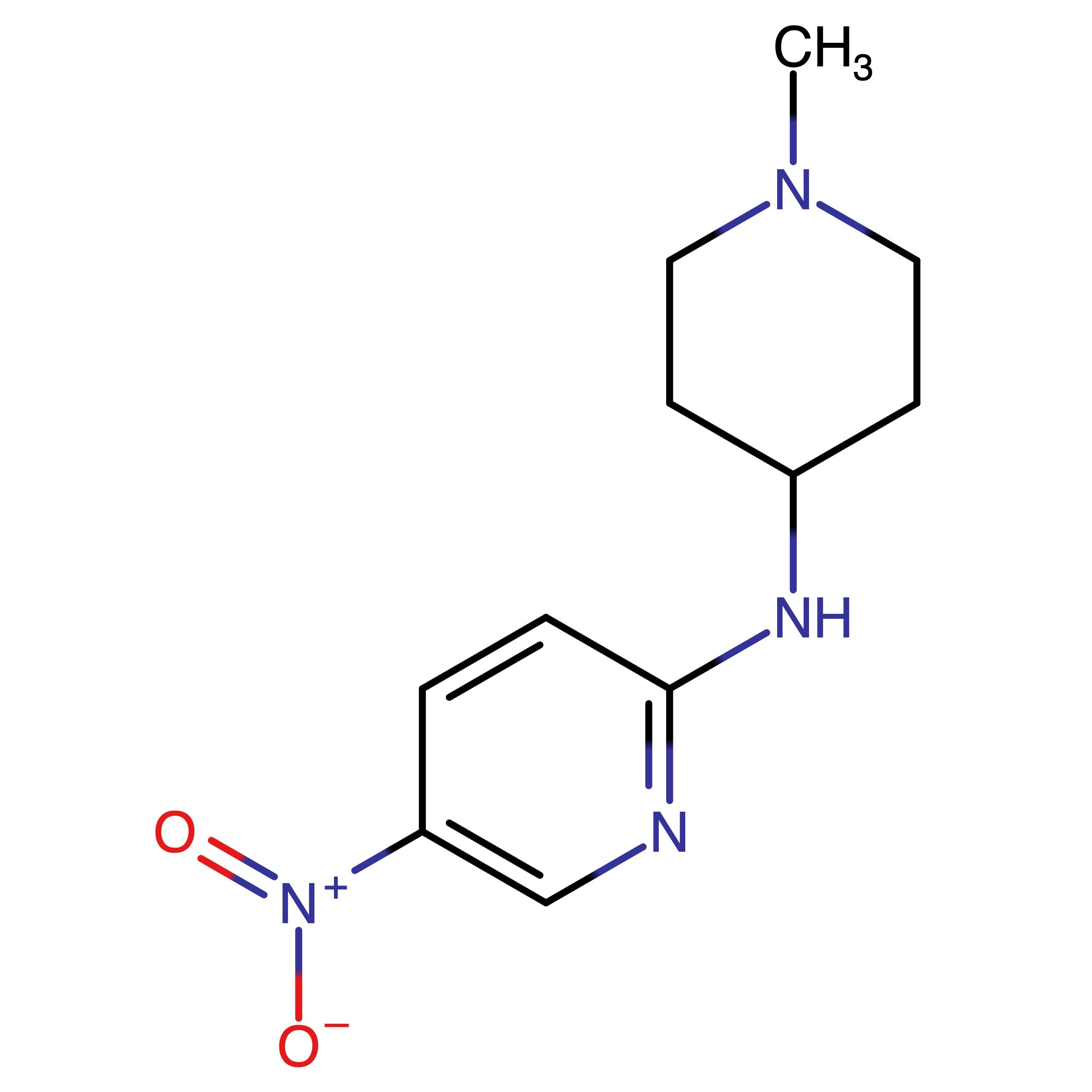 CAS RN 1096875-18-1 | Name: N_(1_Methylpiperidin_4_yl)_5_nitropyridin_2_amine