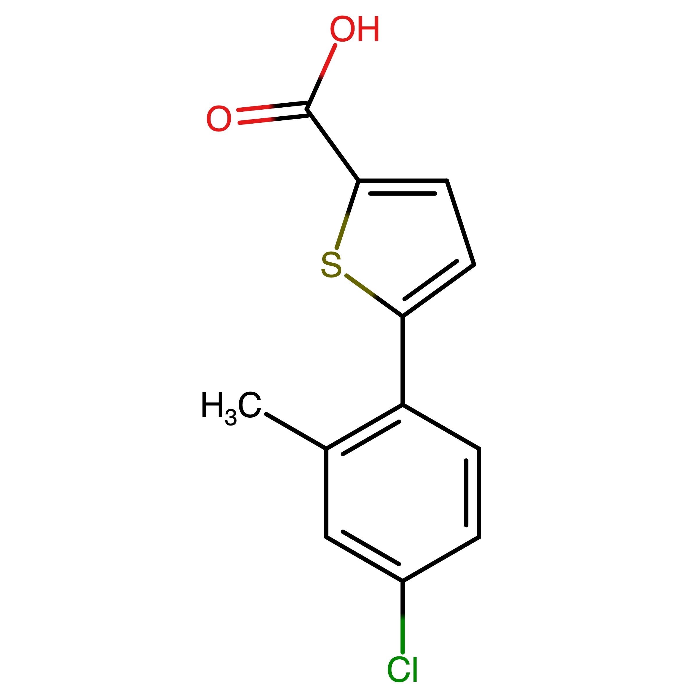 CAS RN 1099632-00-4 | 5-(4-Chloro-2-methylphenyl)thiophene-2-carboxylic acid | MFCD11650590