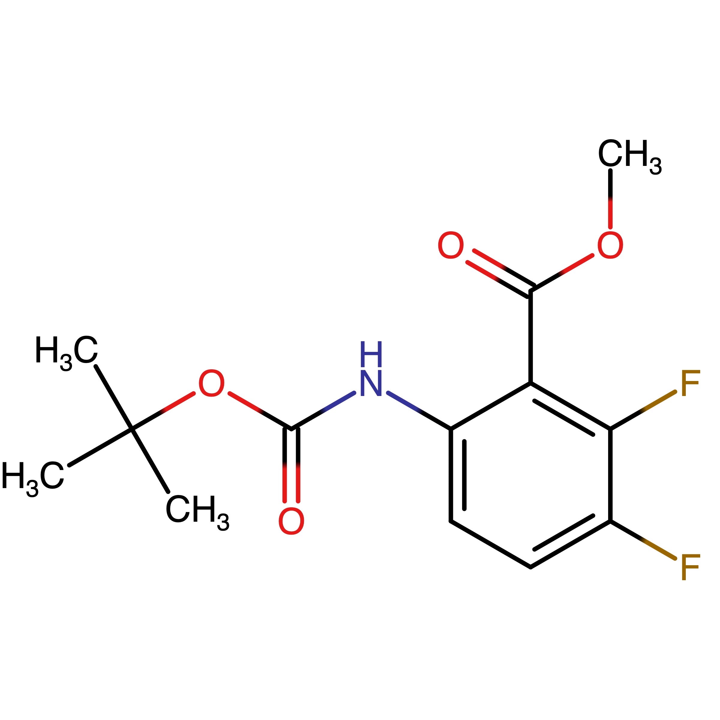 CAS RN 1116228-29-5 | Methyl 6-((tert-butoxycarbonyl)amino)-2,3-difluorobenzoate