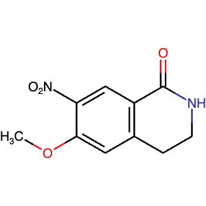 1116230-99-9 | 6-Methoxy-7-nitro-3,4-dihydroisoquinolin-1(2H)-one - Hoffman Fine Chemicals