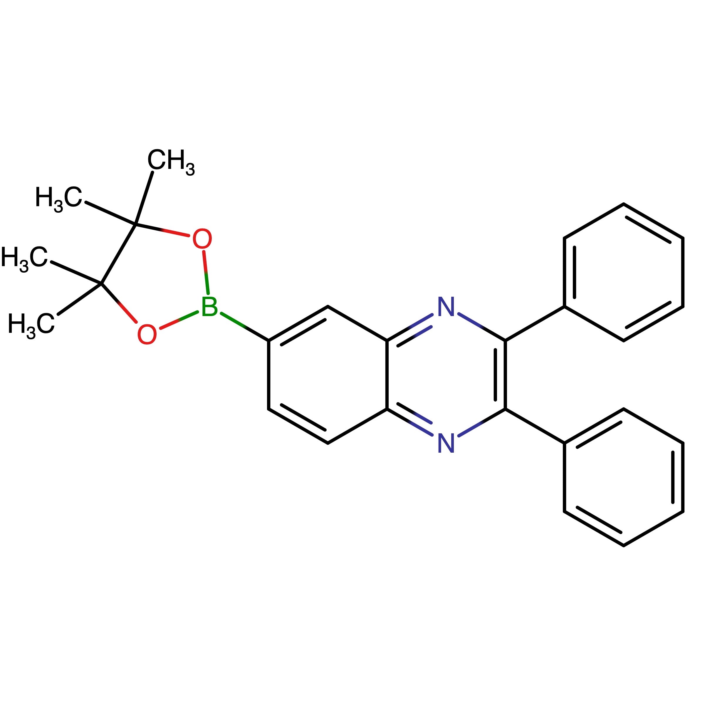 CAS RN 1133318-06-5 | 2,3-Diphenyl-6-(4,4,5,5-tetramethyl-1,3,2-dioxaborolan-2-yl)quinoxaline