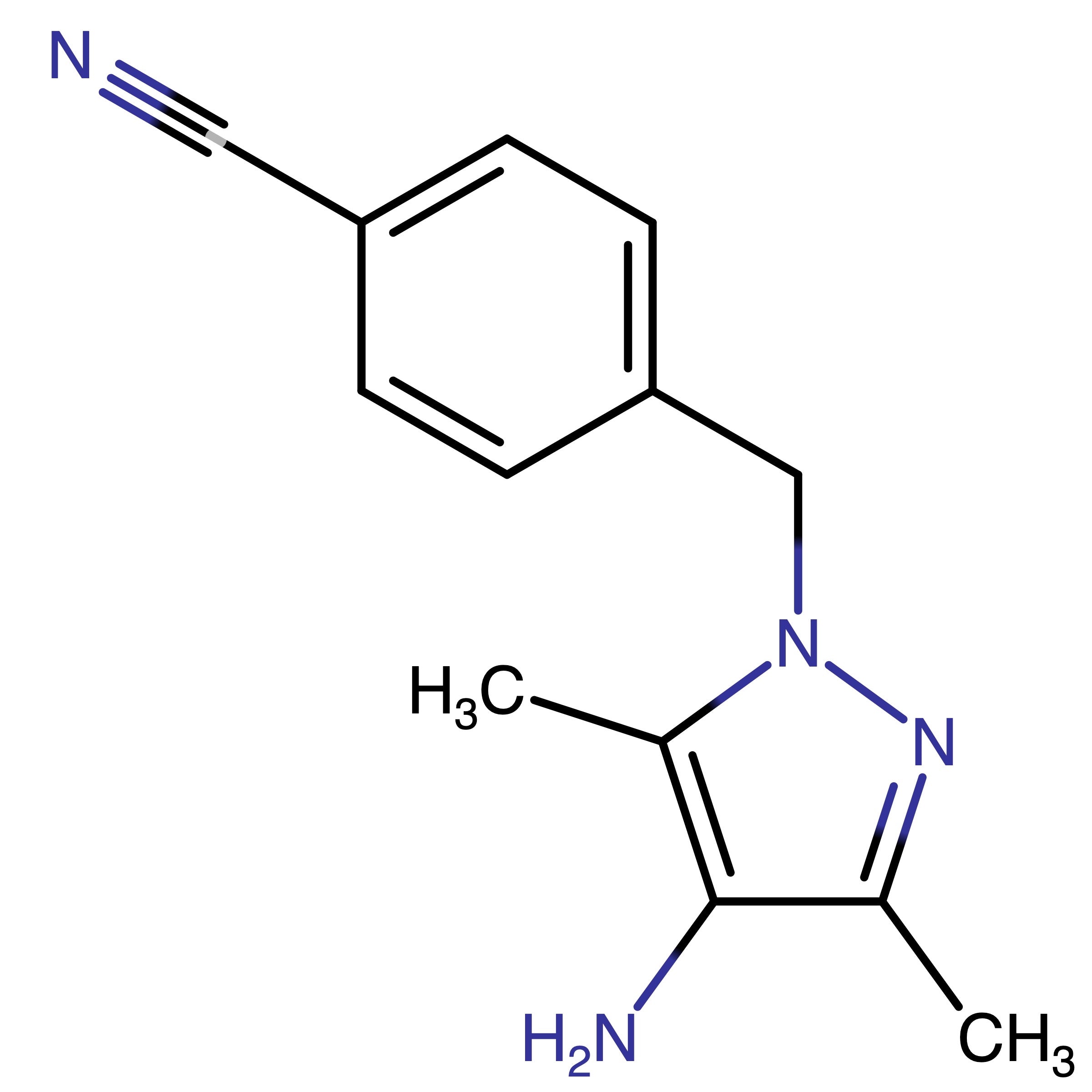 CAS RN 1152951-06-8 | 4-((4-Amino-3,5-dimethyl-1H-pyrazol-1-yl)methyl)benzonitrile
