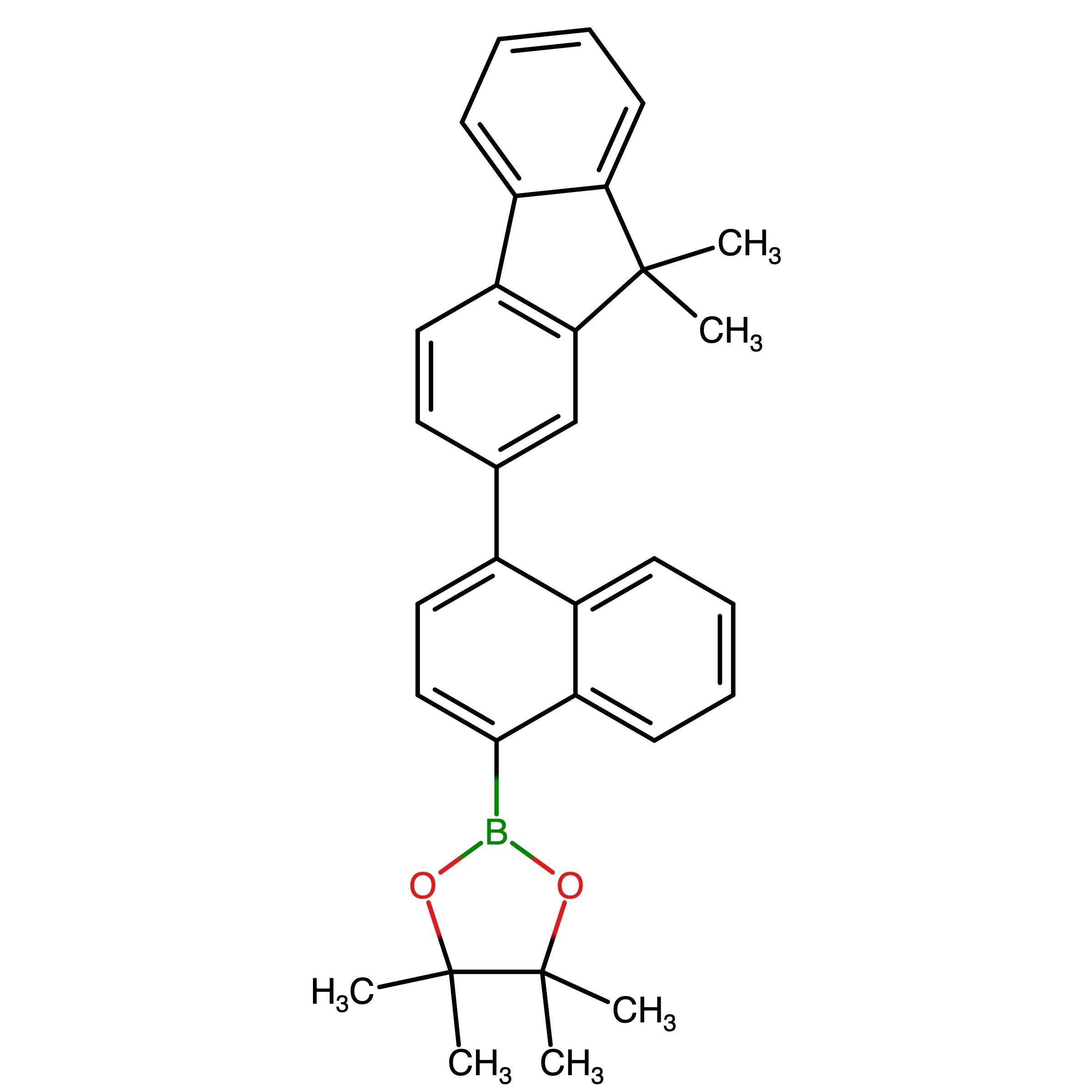 CAS RN 1159248-75-5 | 2-(4-(9,9-Dimethyl-9H-fluorene-2-yl)naphthalene-1-yl)-4,4,5,5-tetramethyl-1,3,2-dioxaborolane