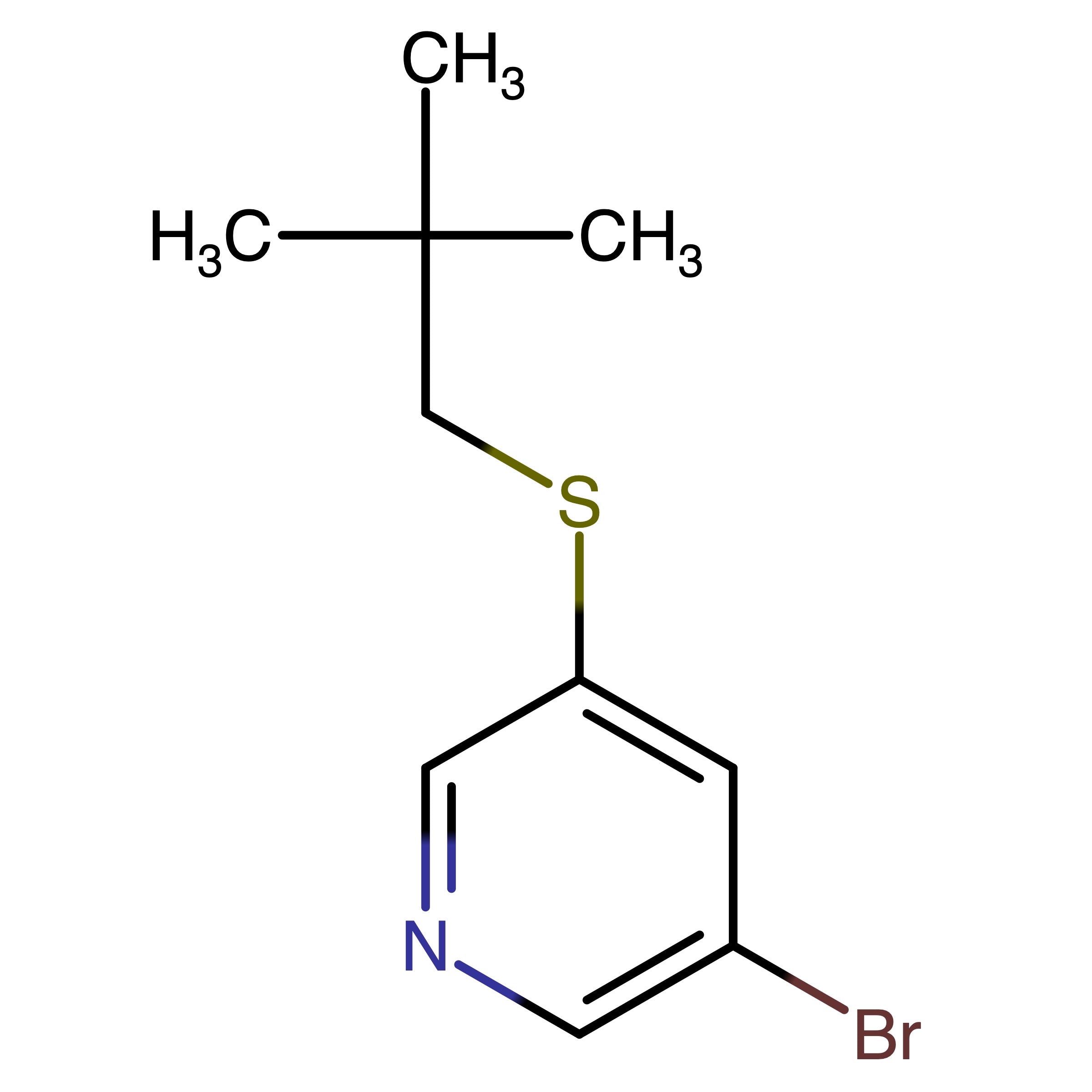CAS RN 1159826-33-1 | 3-Bromo-5-(2,2-dimethylpropylsulfanyl)pyridine