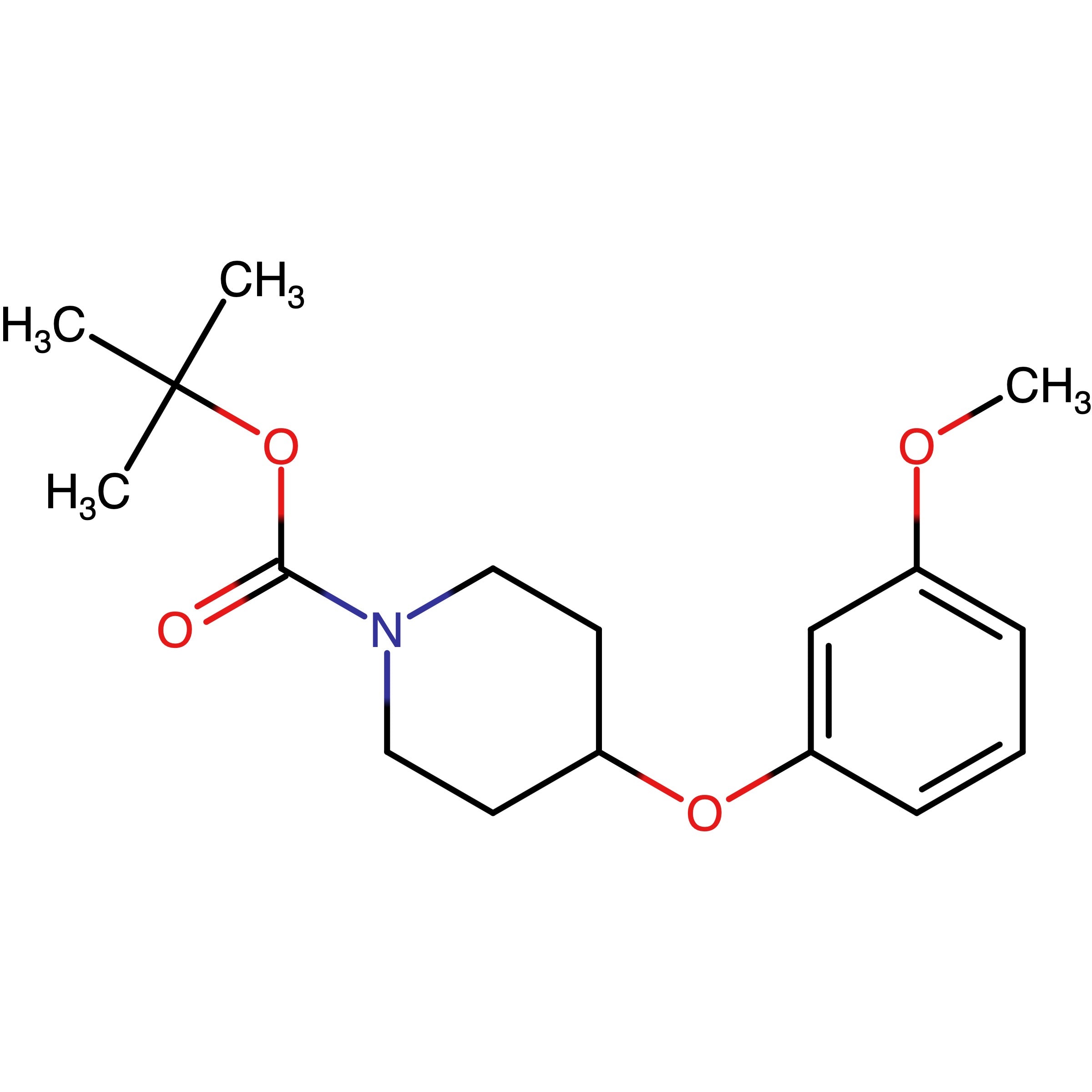 CAS RN 1159982-40-7 | Name: tert-Butyl 4-(3-methoxyphenoxy)piperidine-1-carboxylate | MDL: MFCD32695866