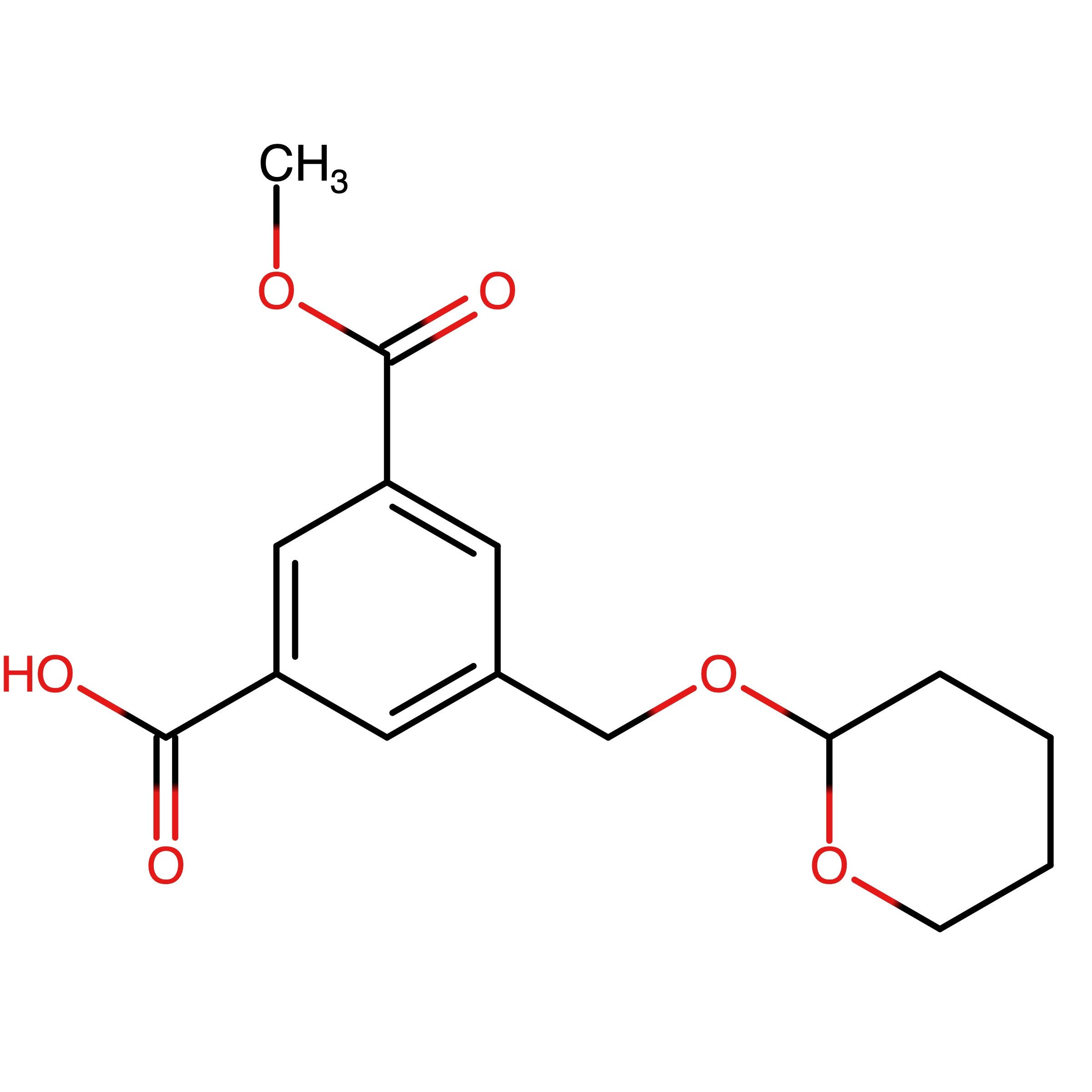 CAS RN 1160157-58-3 | 3-(Methoxycarbonyl)-5-(((tetrahydro-2H-pyran-2-yl)oxy)methyl)benzoic acid