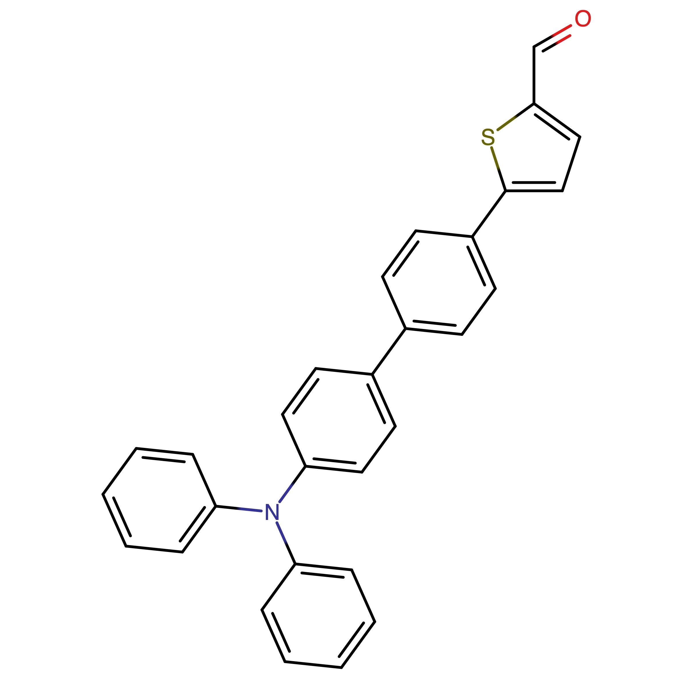 CAS RN 1172120-67-0 | 5-[4-[4-(N-Phenylanilino)phenyl]phenyl]thiophene-2-carbaldehyde