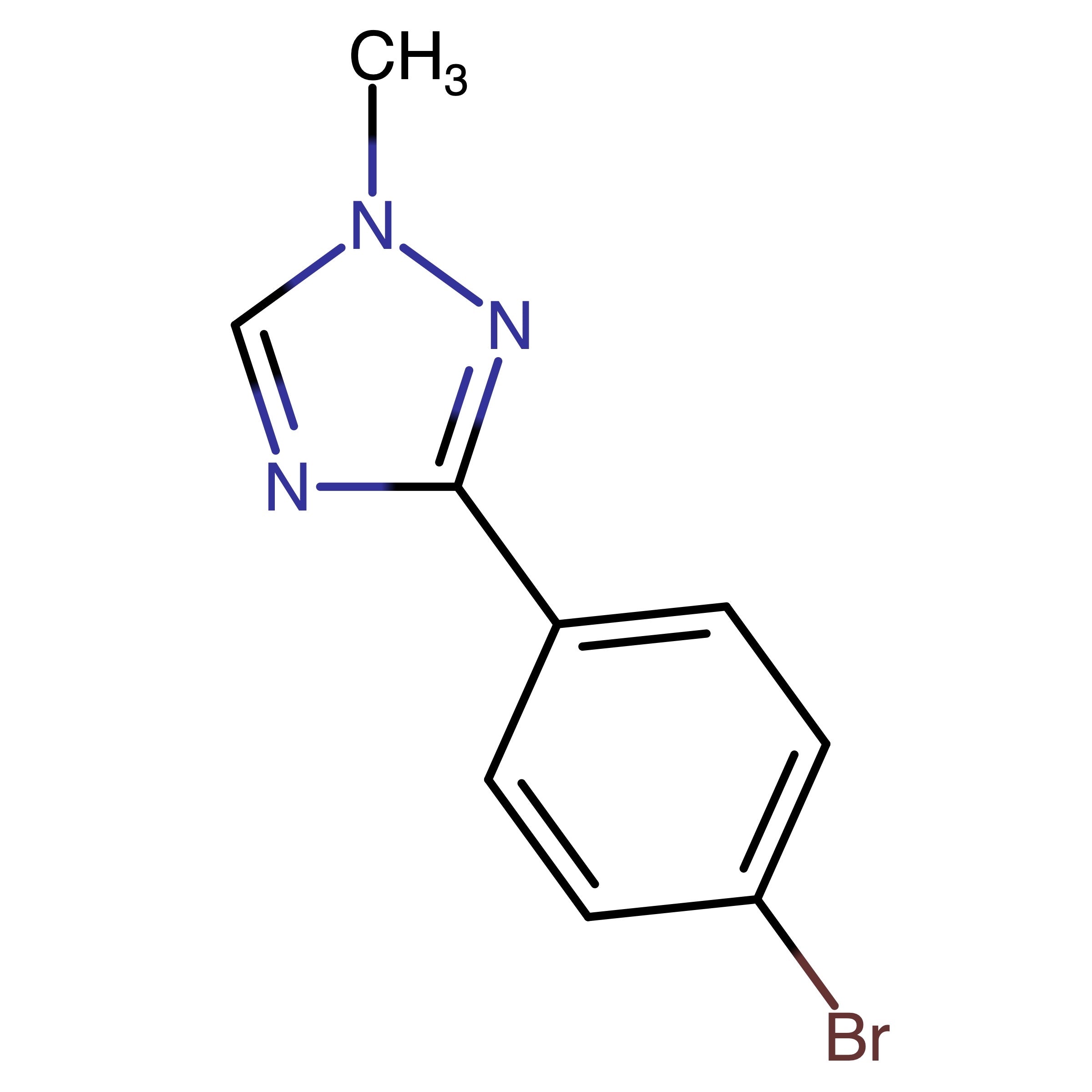 CAS RN 1184174-04-6 | 3-(4-Bromophenyl)-1-methyl-1H-1,2,4-triazole | MFCD16987729