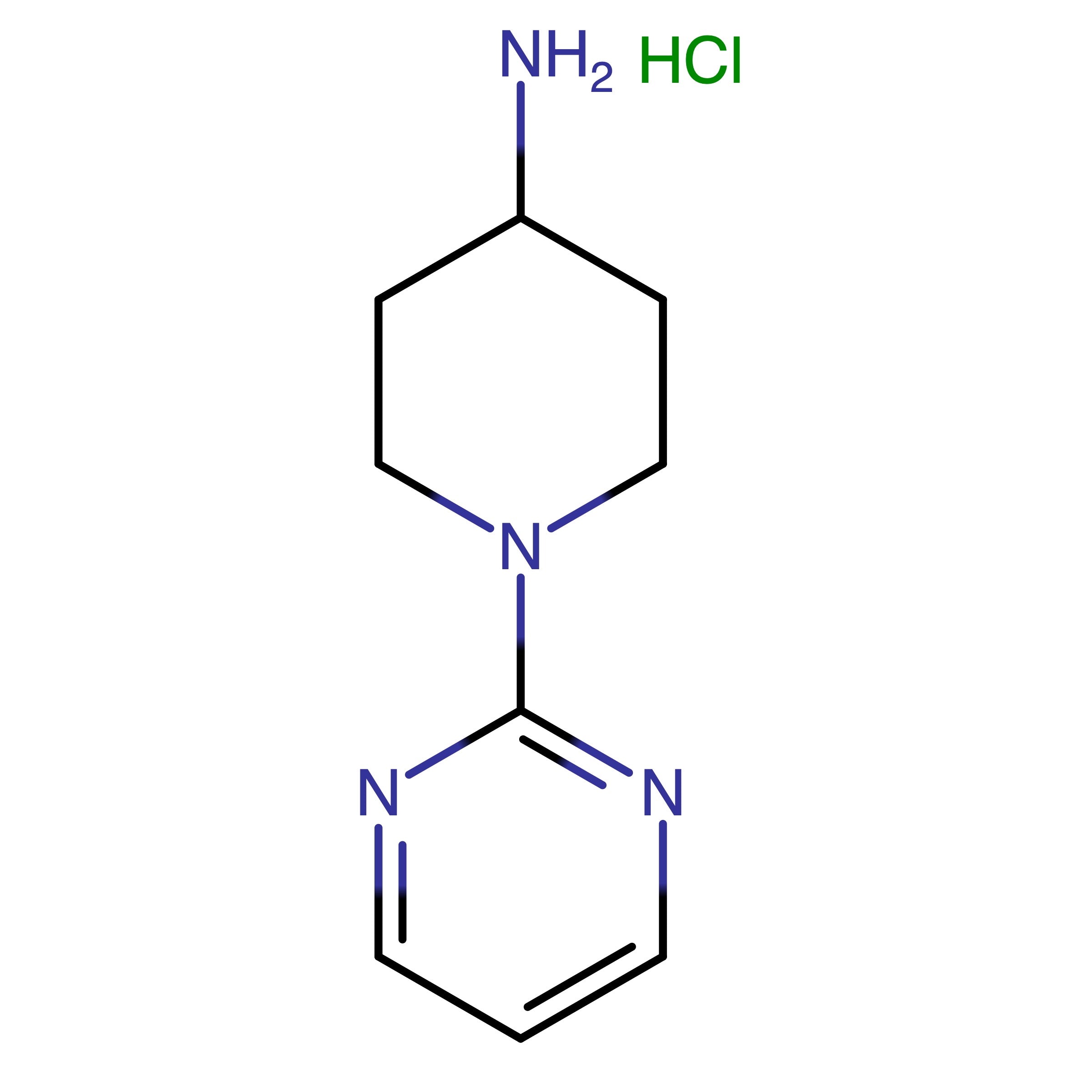 CAS RN 1185309-58-3 | 1-(Pyrimidin-2-yl)piperidin-4-amine hydrochloride | MFCD08752683