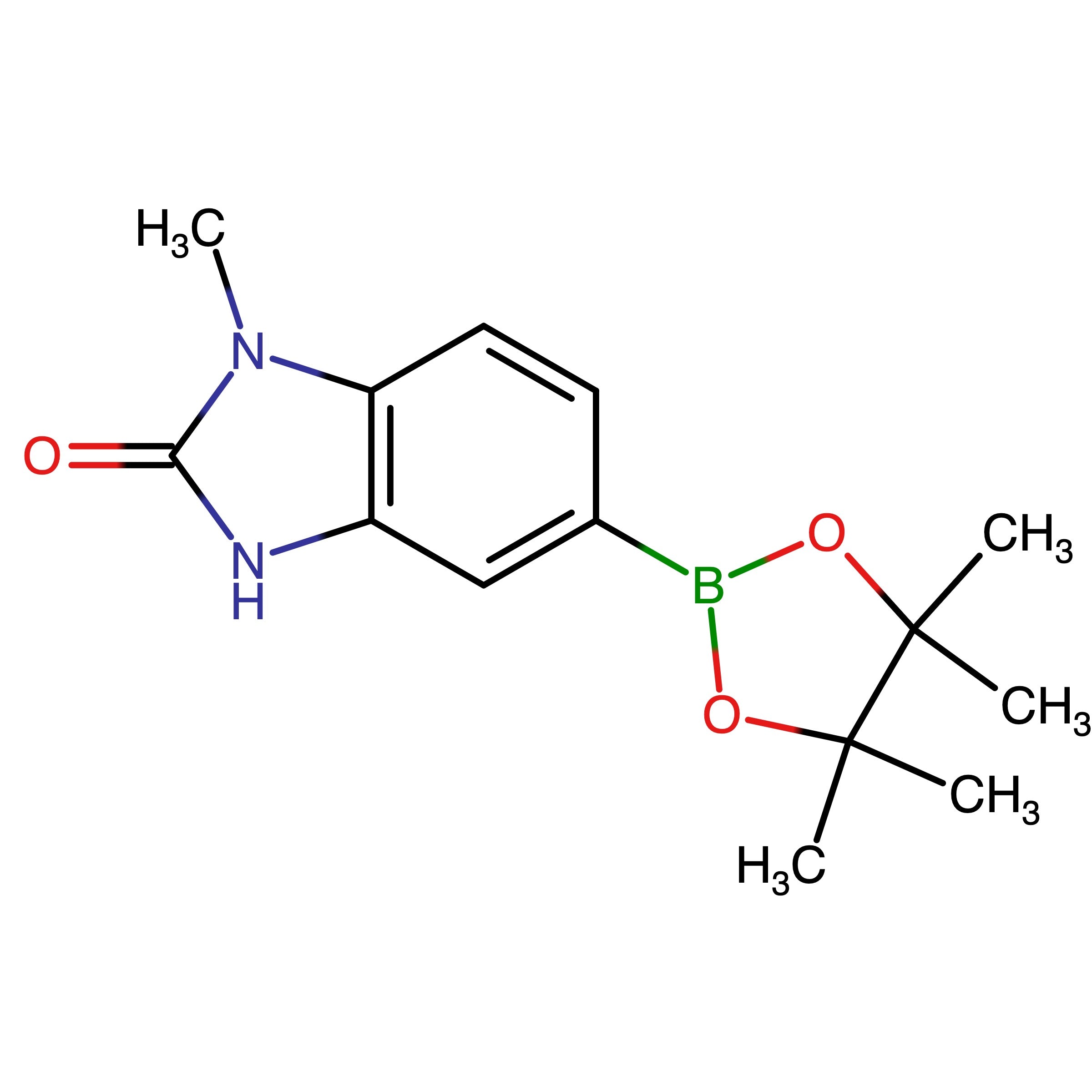 CAS RN 1187968-73-5 | 1-Methyl-5-(4,4,5,5-tetramethyl-1,3,2-dioxaborolan-2-yl)-1H-benzo[d]imidazol-2(3H)-one | MFCD18427687