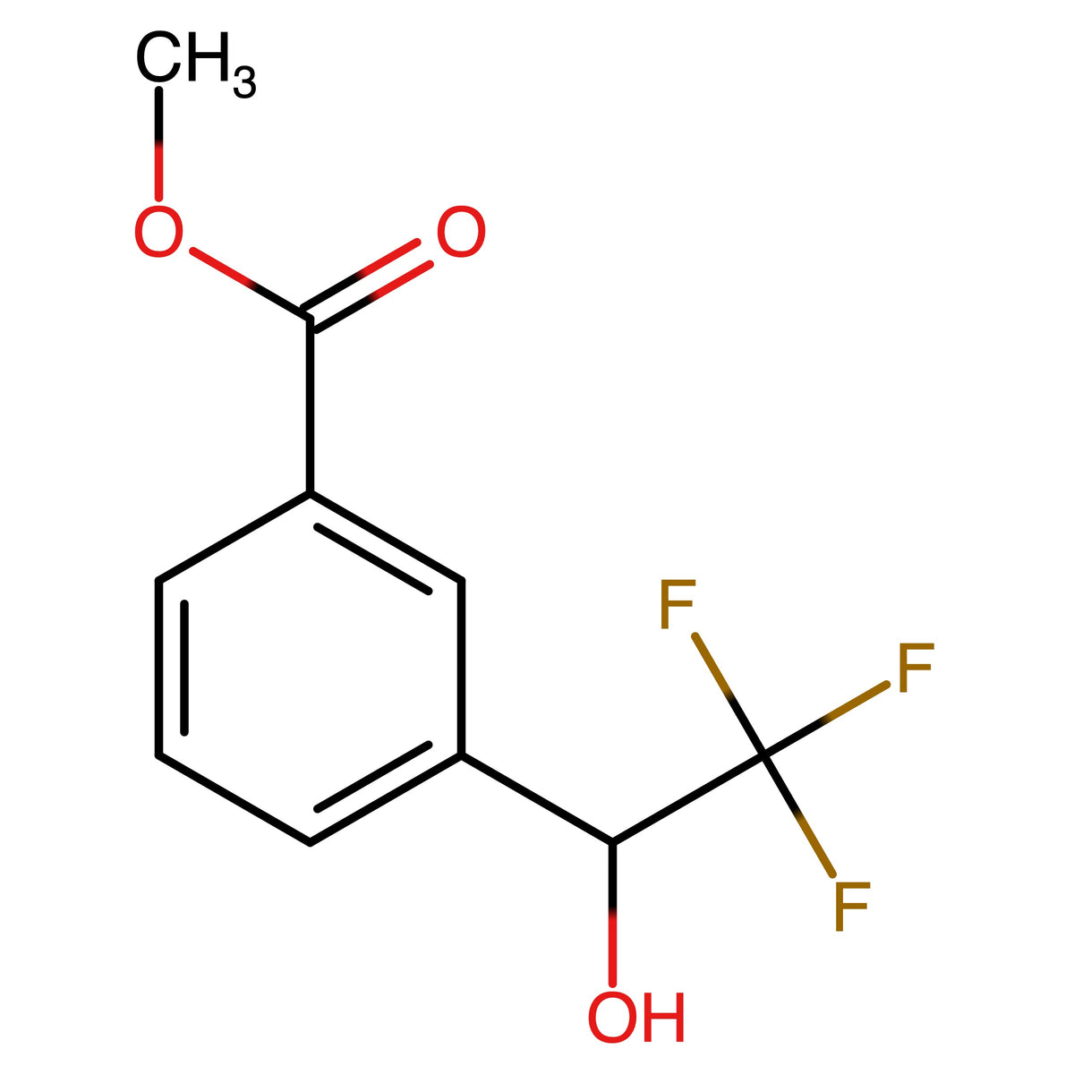 CAS RN 1188323-28-5 | Methyl 3-(2,2,2-trifluoro-1-hydroxyethyl)benzoate | MFCD25956270