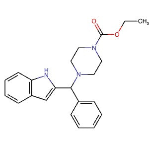 1196834-79-3 | Ethyl 4-((1H-indol-2-yl)(phenyl)methyl)piperazine-1-carboxylate - Hoffman Fine Chemicals