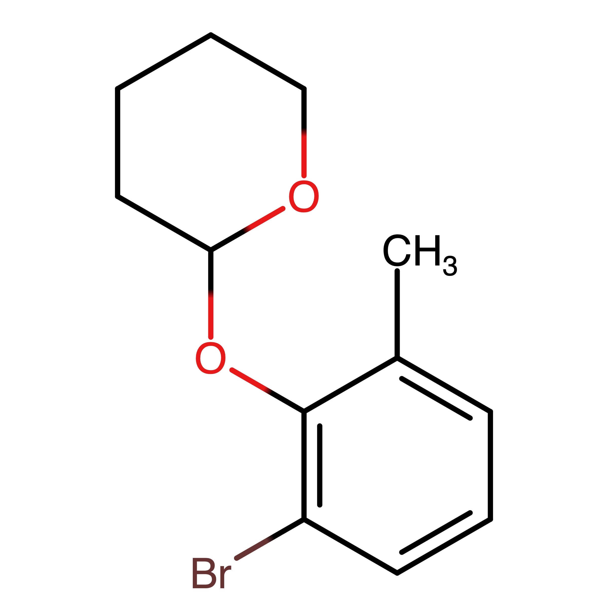 CAS RN 1202677-35-7 | 2_(2_Bromo_6_methyl_phenoxy)_tetrahydro_pyran
