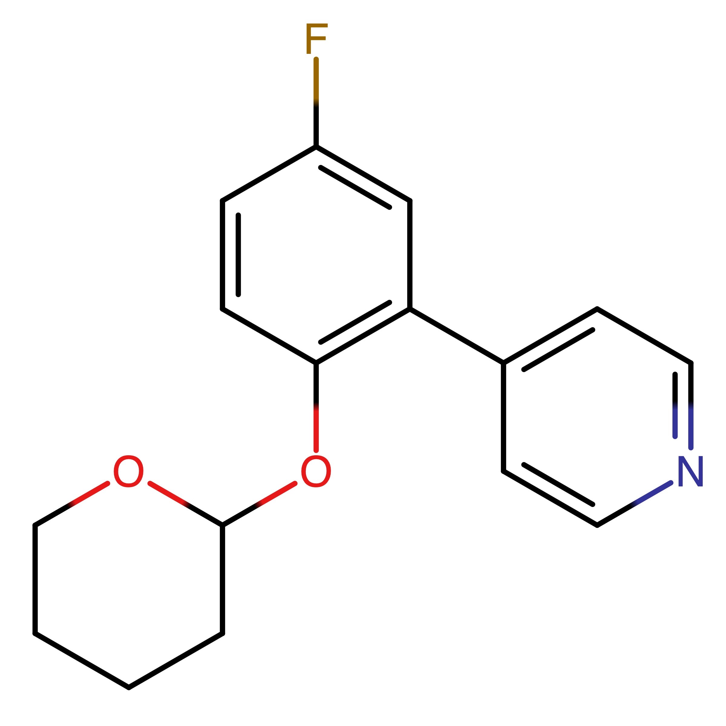 CAS RN 1202677-42-6 | 4_(5_Fluoro_2_(tetrahydropyran_2_yloxy)_phenyl)_pyridine