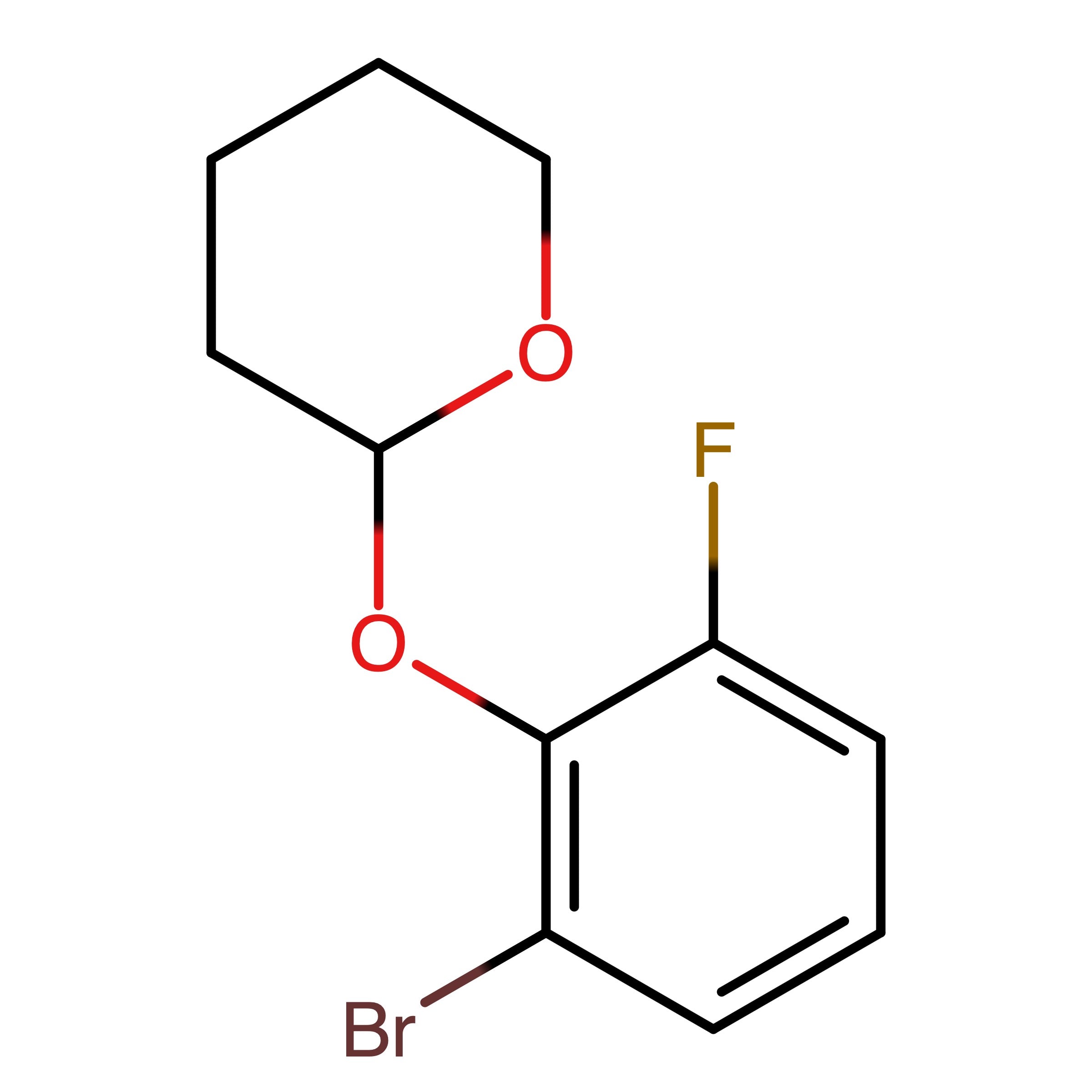 CAS RN 1202677-47-1 | 2_(2_Bromo_6_fluorophenoxy)_tetrahydro_pyran