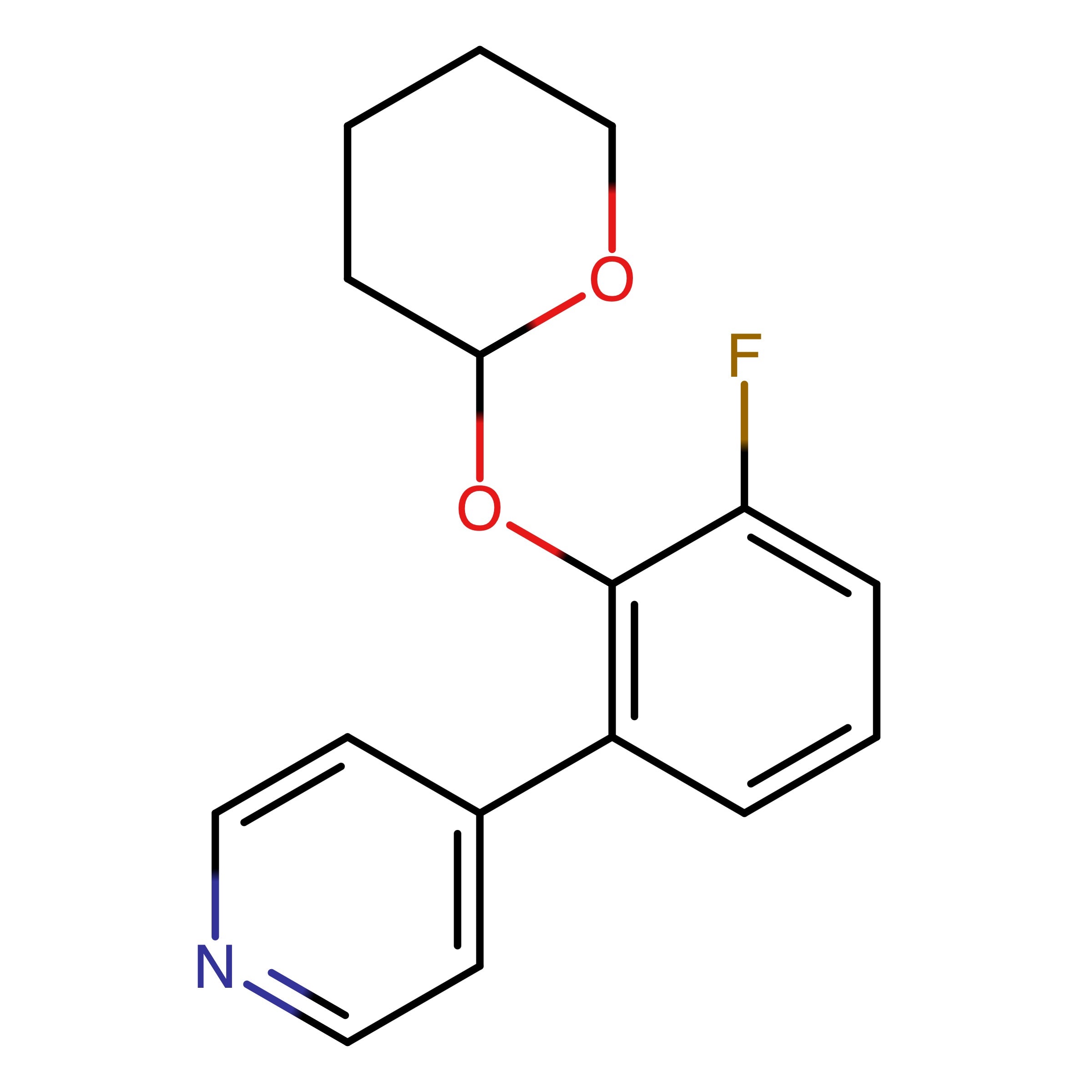 CAS RN 1202677-48-2 | 4_(3_Fluoro_2_(tetrahydropyran_2_yloxy)_phenyl)_pyridine