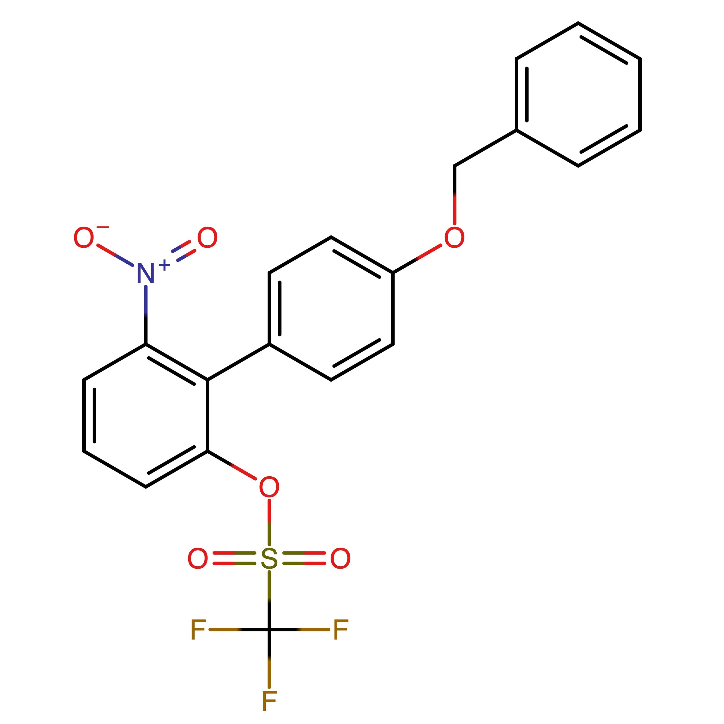 CAS RN 1202677-60-8 | 4'_(Benzyloxy)_6_nitrobiphenyl_2_yl trifluoromethanesulfonate