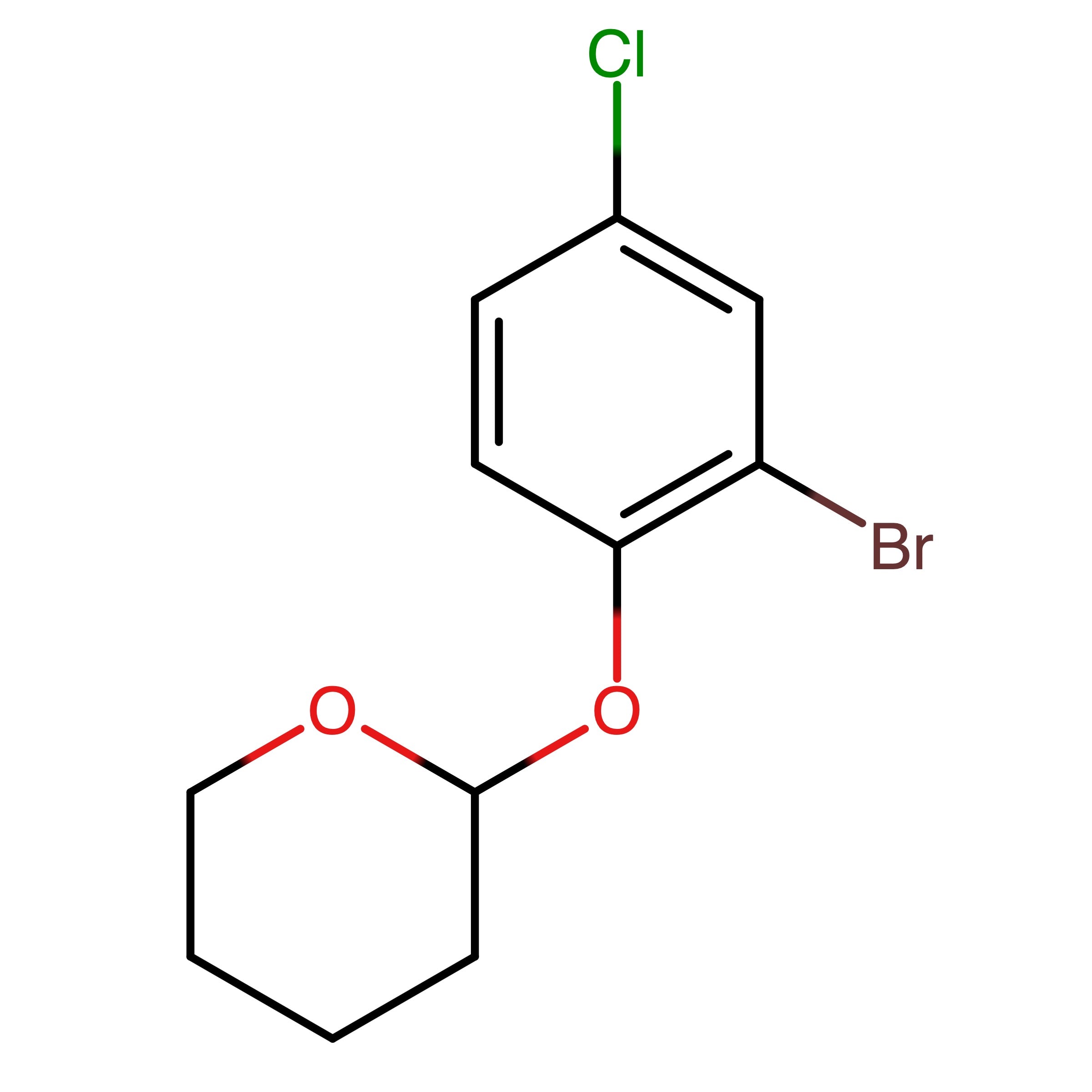CAS RN 1202677-68-6 | 2_(2_Bromo_4_chlorophenoxy)tetrahydro_2H_pyran