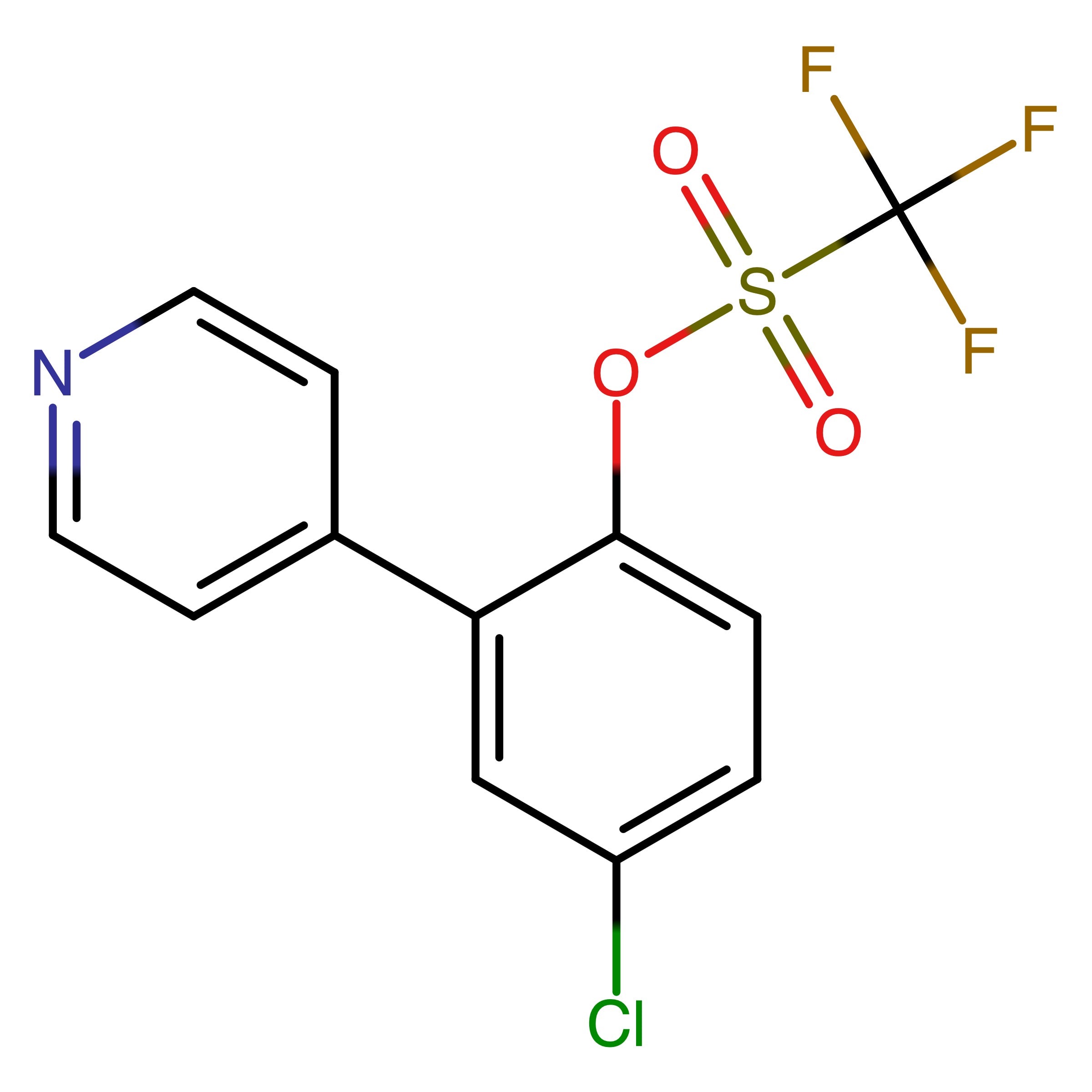CAS RN 1202677-70-0 | 4_Chloro_2_(pyridin_4_yl)phenyl trifluoromethanesulfonate