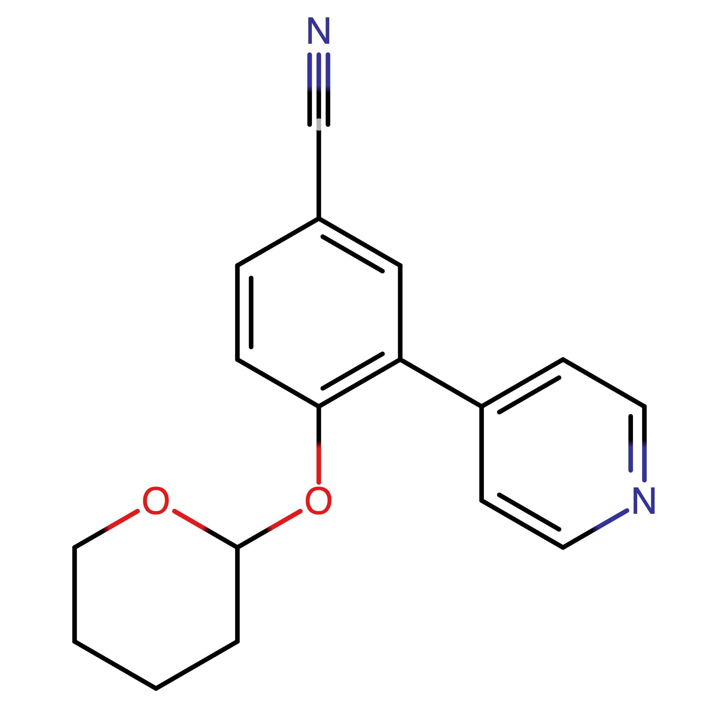 CAS RN 1202677-77-7 | 3_(Pyridin_4_yl)_4_(tetrahydro_2H_pyran_2_yloxy)benzonitrile