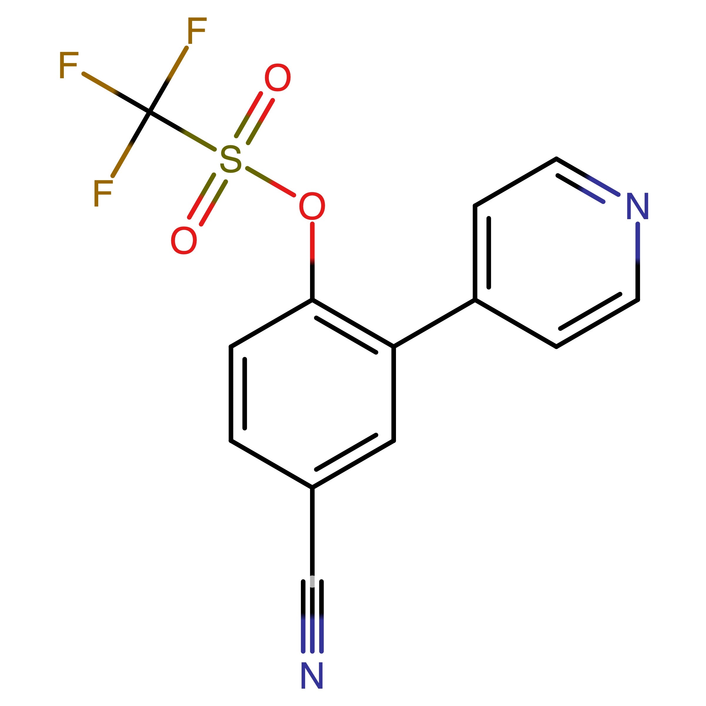 CAS RN 1202677-78-8 | (4-Carbonitril-2-pyridin-4-ylphenyl) trifluoromethanesulfonate