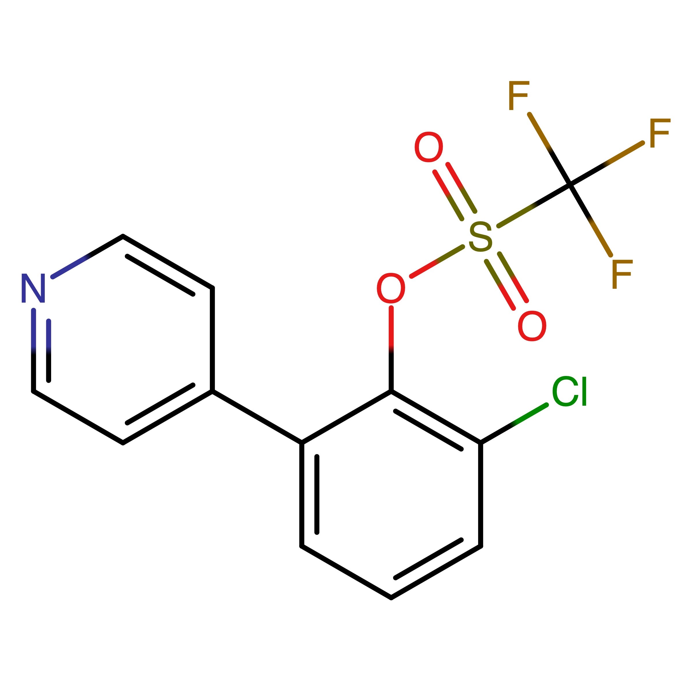 CAS RN 1202677-82-4 | 2_Chloro_6_(pyridin_4_yl)phenyl trifluoromethanesulfonate