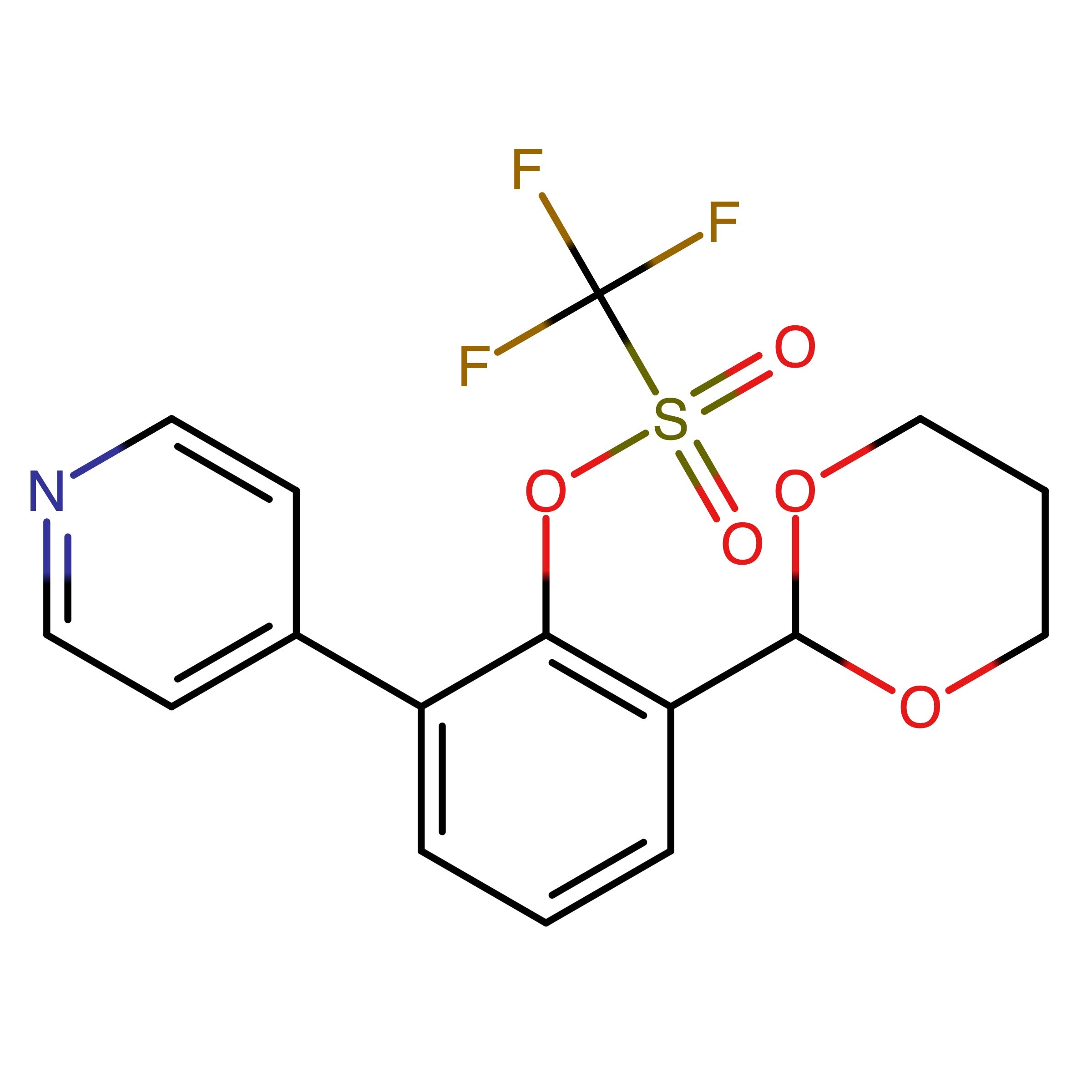 CAS RN 1202677-88-0 | 2_(1,3_Dioxan_2_yl)_6_(pyridin_4_yl)phenyl trifluoromethanesulfonate