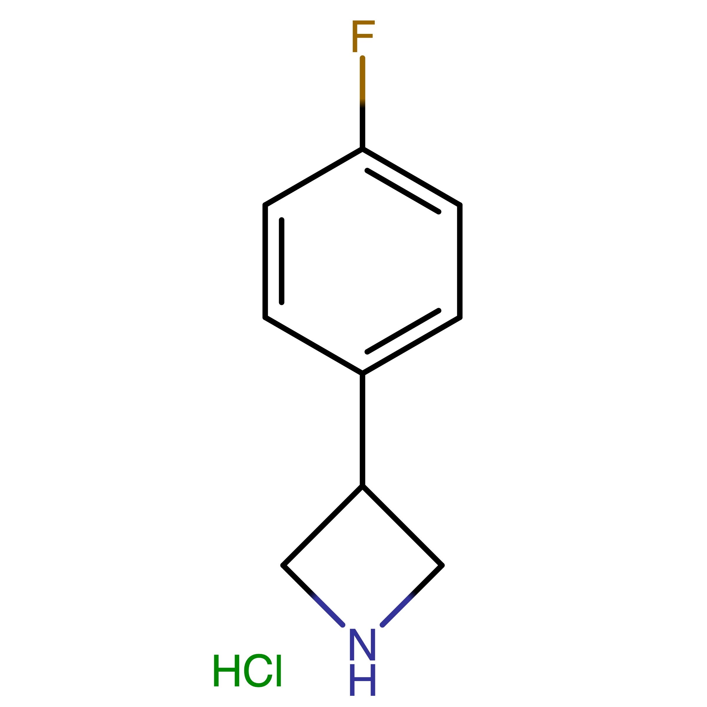 CAS RN 1203681-55-3 | 3-(4-Fluorophenyl)azetidine hydrochloride | MFCD08460712