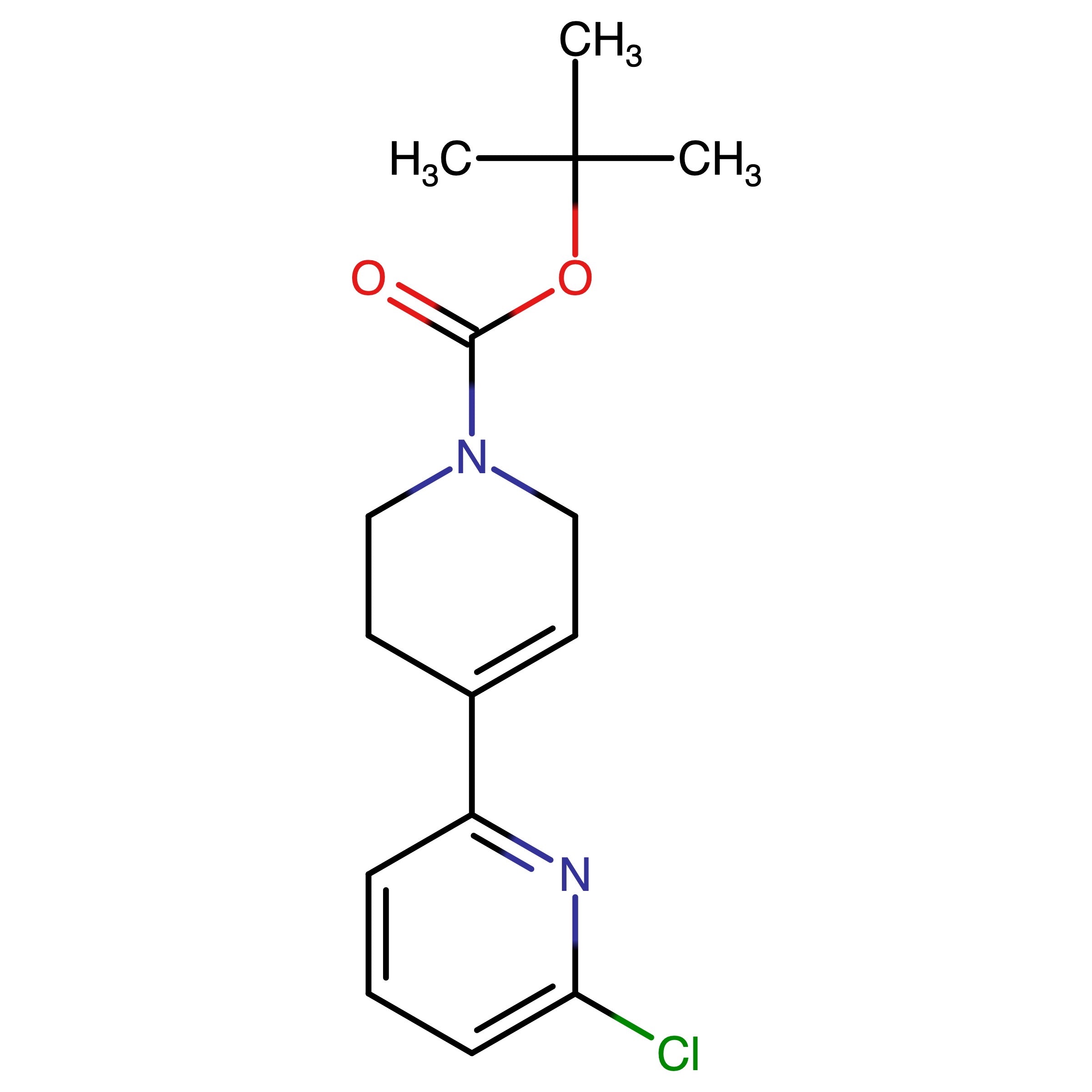 CAS RN 1206250-60-3 | tert-Butyl 6-chloro-3',6'-dihydro-[2,4'-bipyridine]-1'(2'H)-carboxylate | MFCD14581804