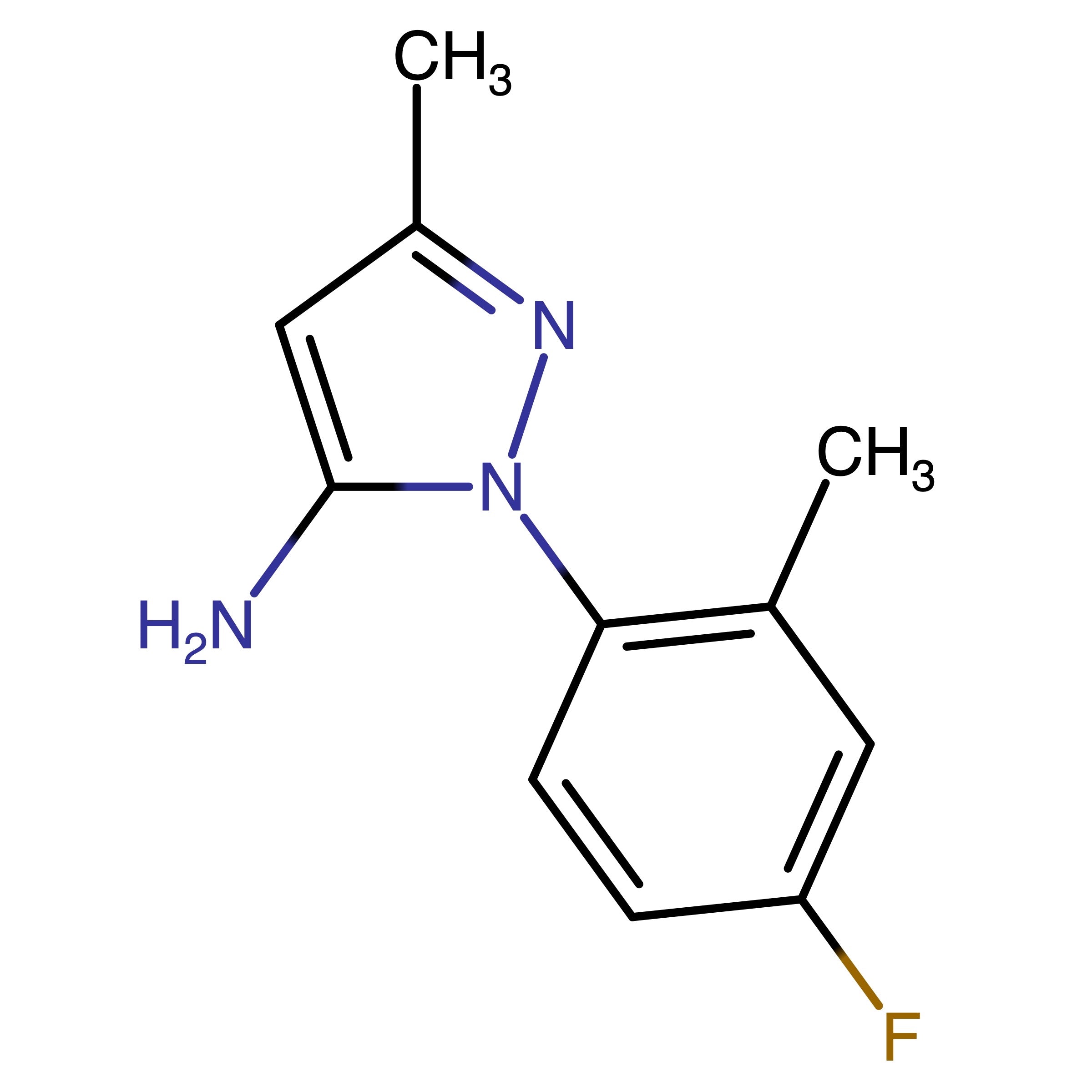 CAS RN 1210048-52-4 | 1-(4-Fluoro-2-methylphenyl)-3-methyl-1H-pyrazol-5-amine