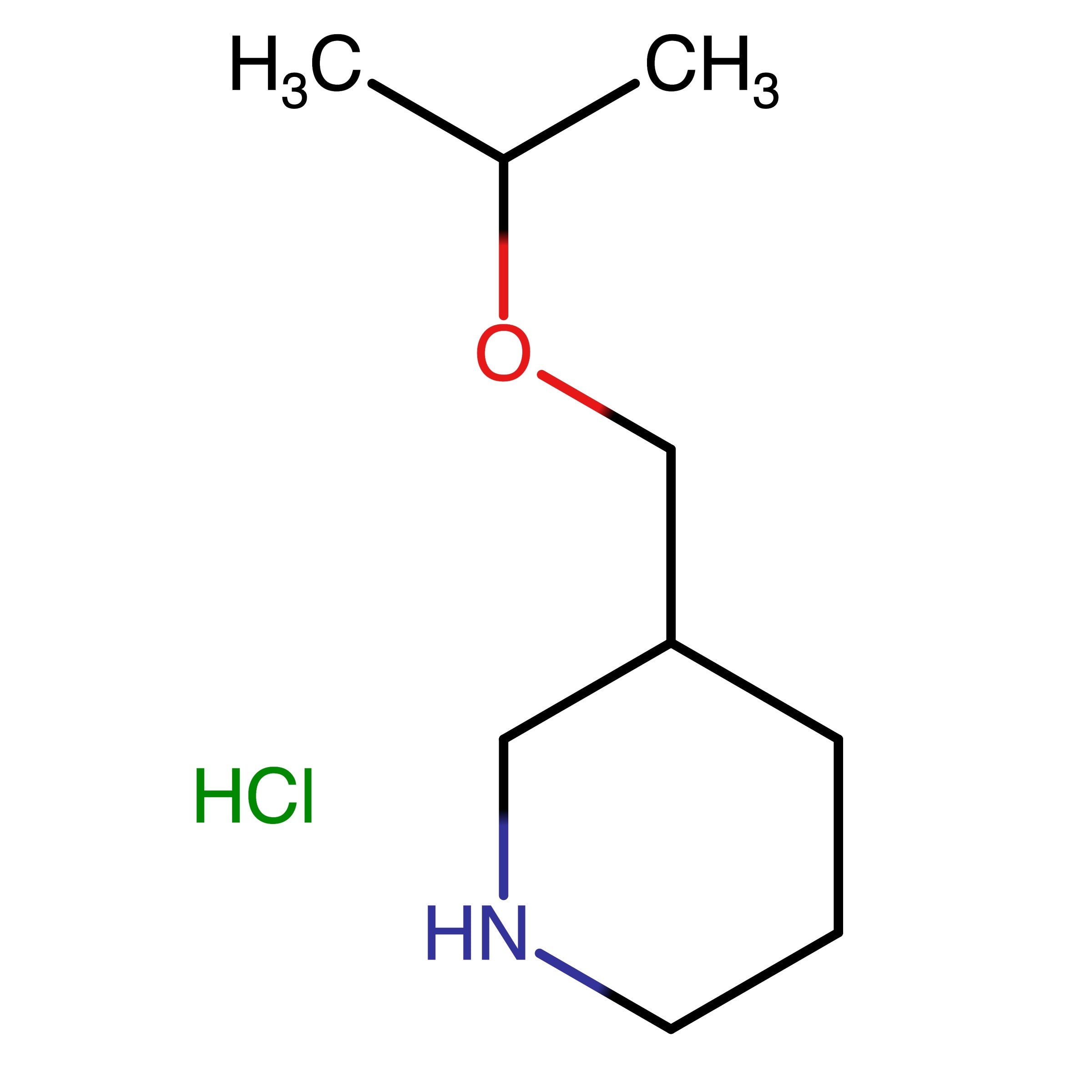CAS RN 1211462-12-2 | 3-(Isopropoxymethyl)piperidine hydrochloride | MFCD13561280