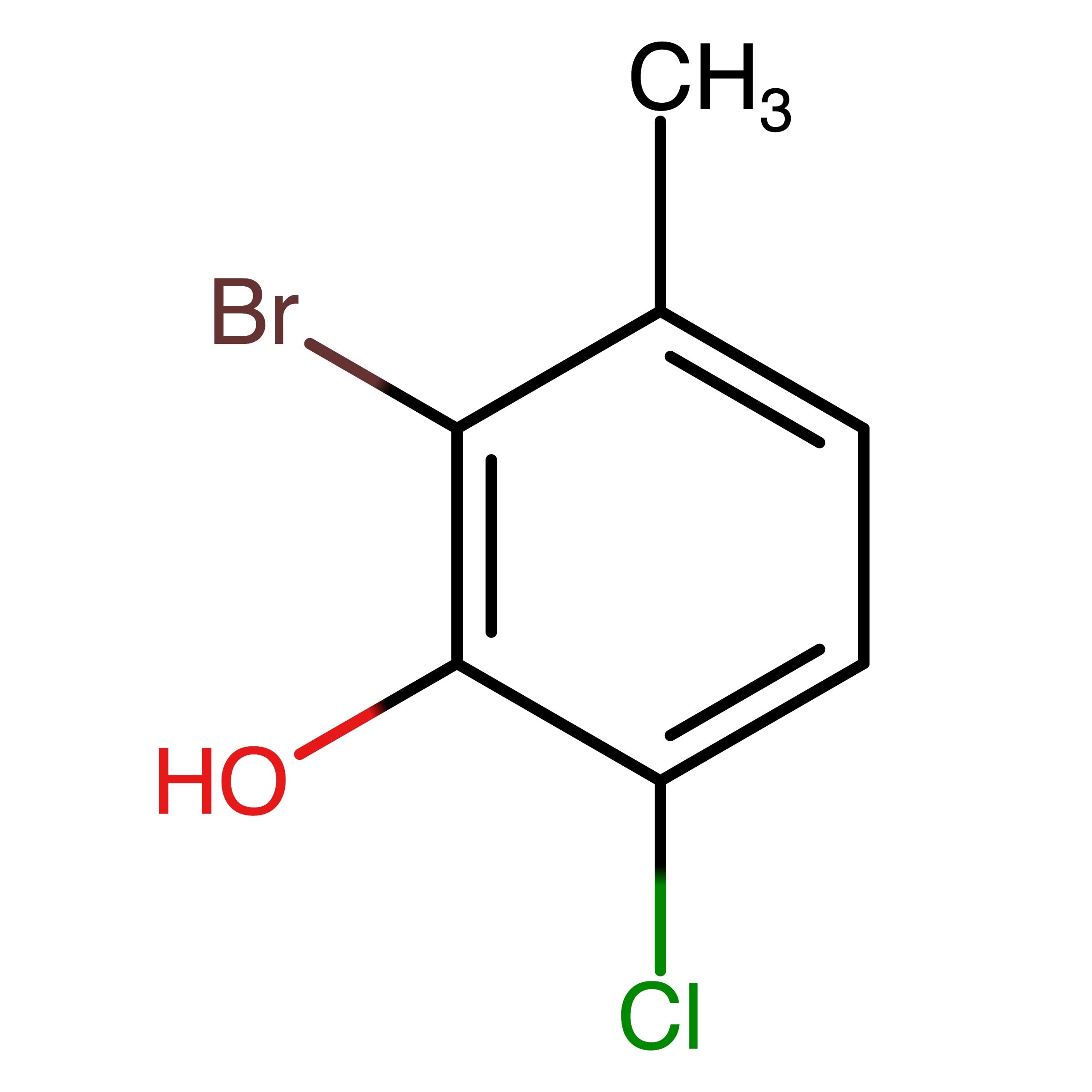 CAS RN 1211512-31-0 | 2-Bromo-6-chloro-3-methylphenol | MFCD18459199