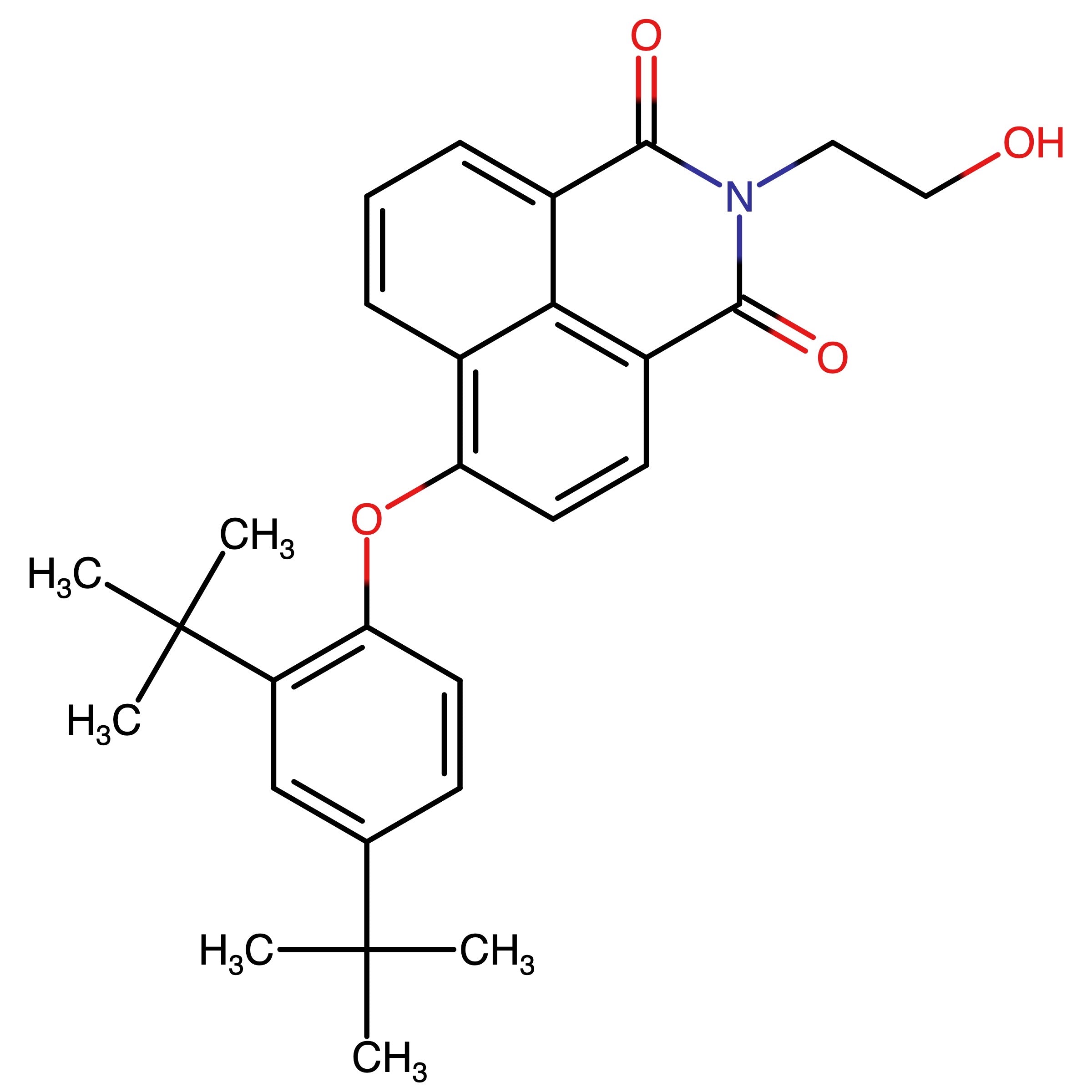 CAS RN 1212005-17-8 | 4-[2,4-Di(tert-butyl)phenoxy]-N-(2-hydroxyethyl)-1,8-naphthalimide