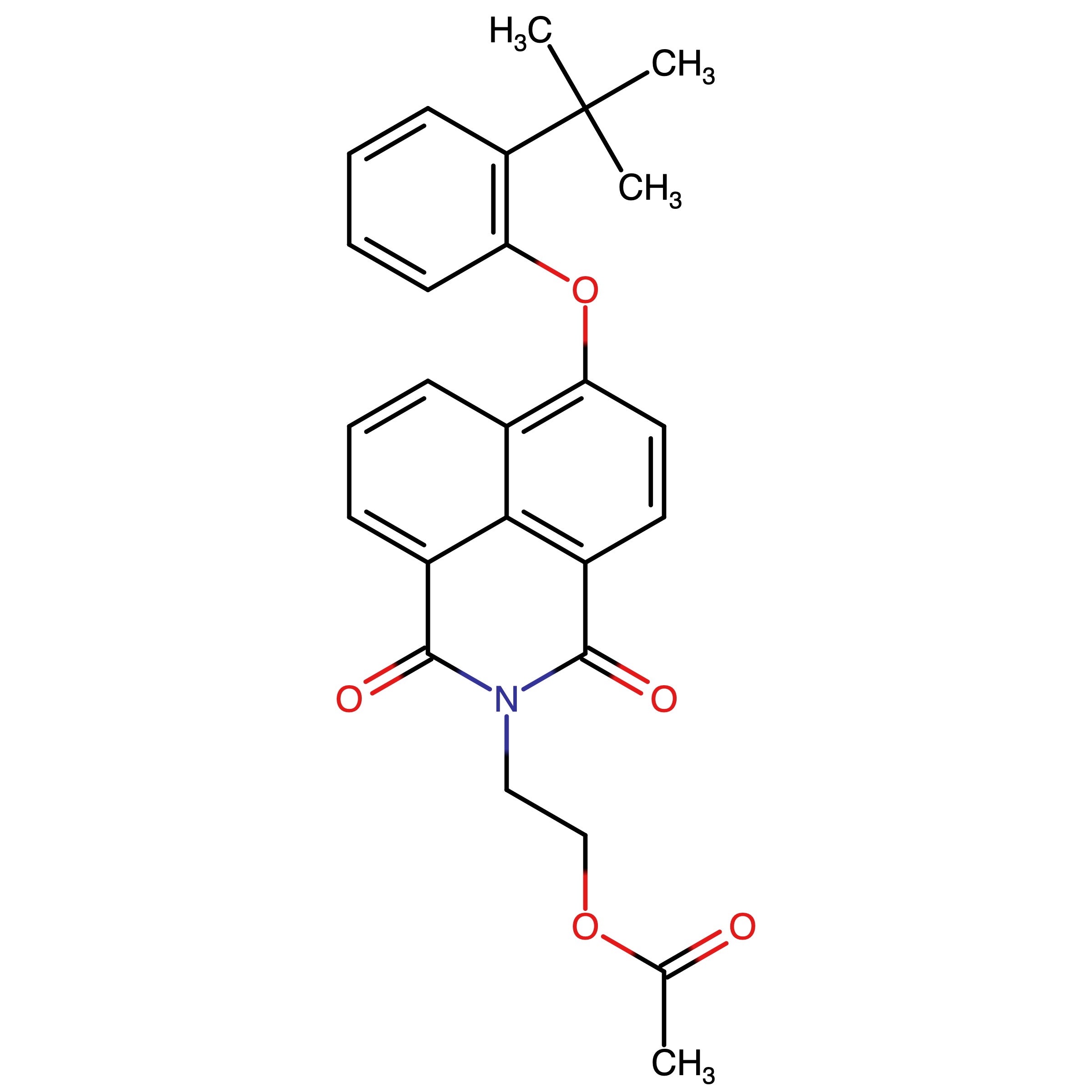 CAS RN 1212005-23-6 | 4-(2-tert-Butylphenoxy)-N-(2-acetoxyethyl)-1,8-naphthalimide
